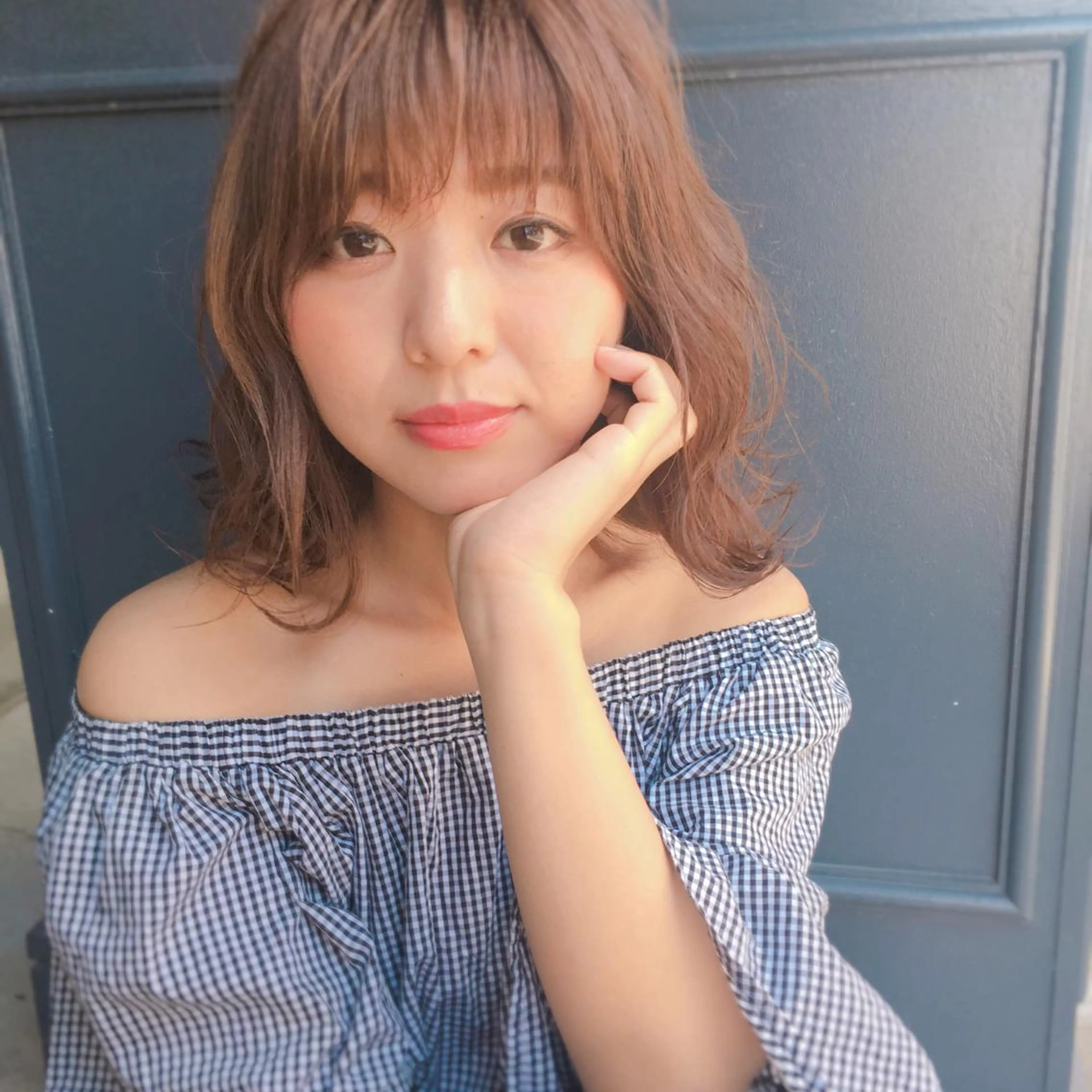 ミディアム カラー 四ッ井 翔のヘアスタイル