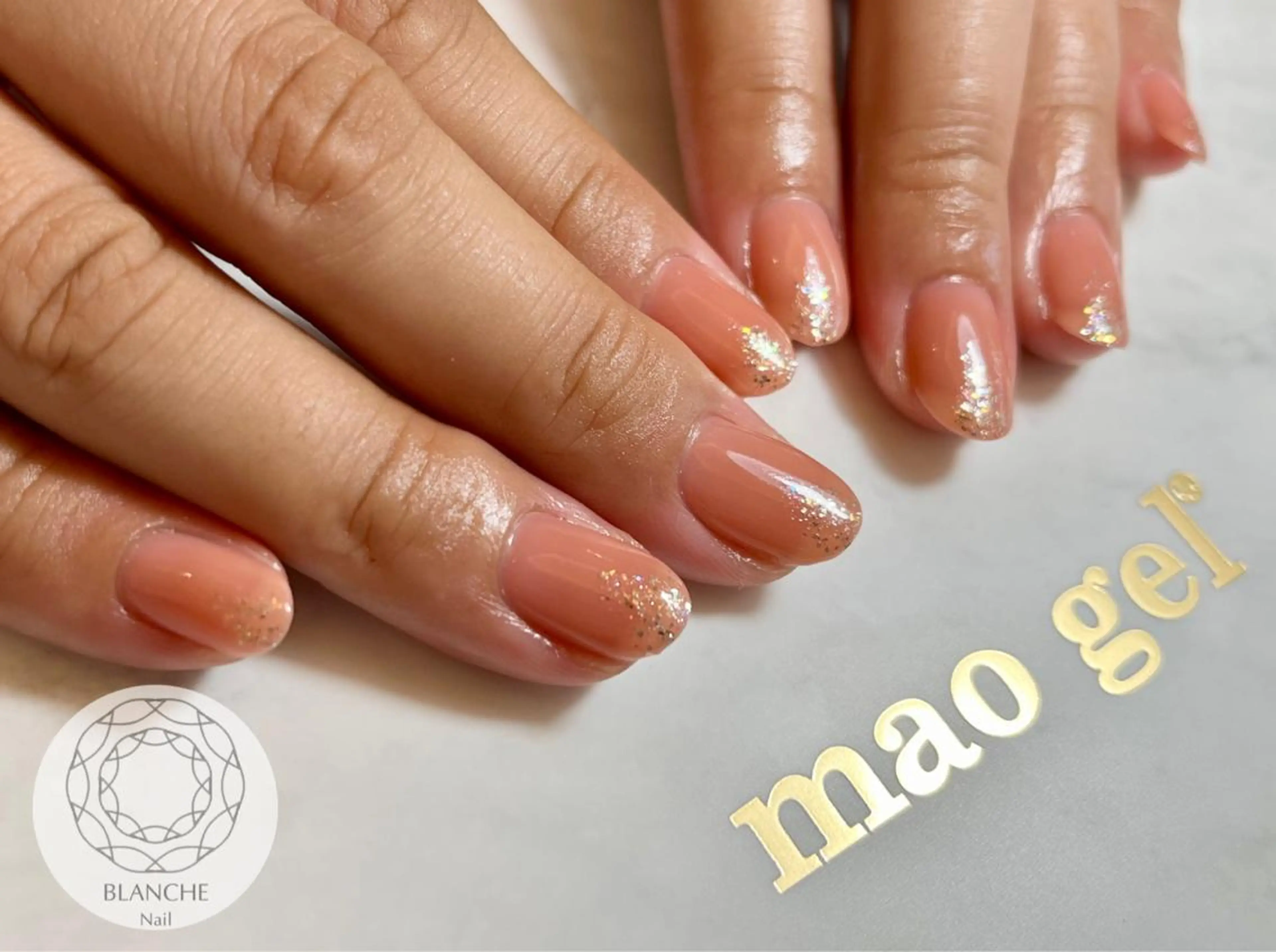 ネイル ジェルネイル オフィスネイル パラジェル ピンク シンプルネイル BLANCHE Nailのネイルデザイン
