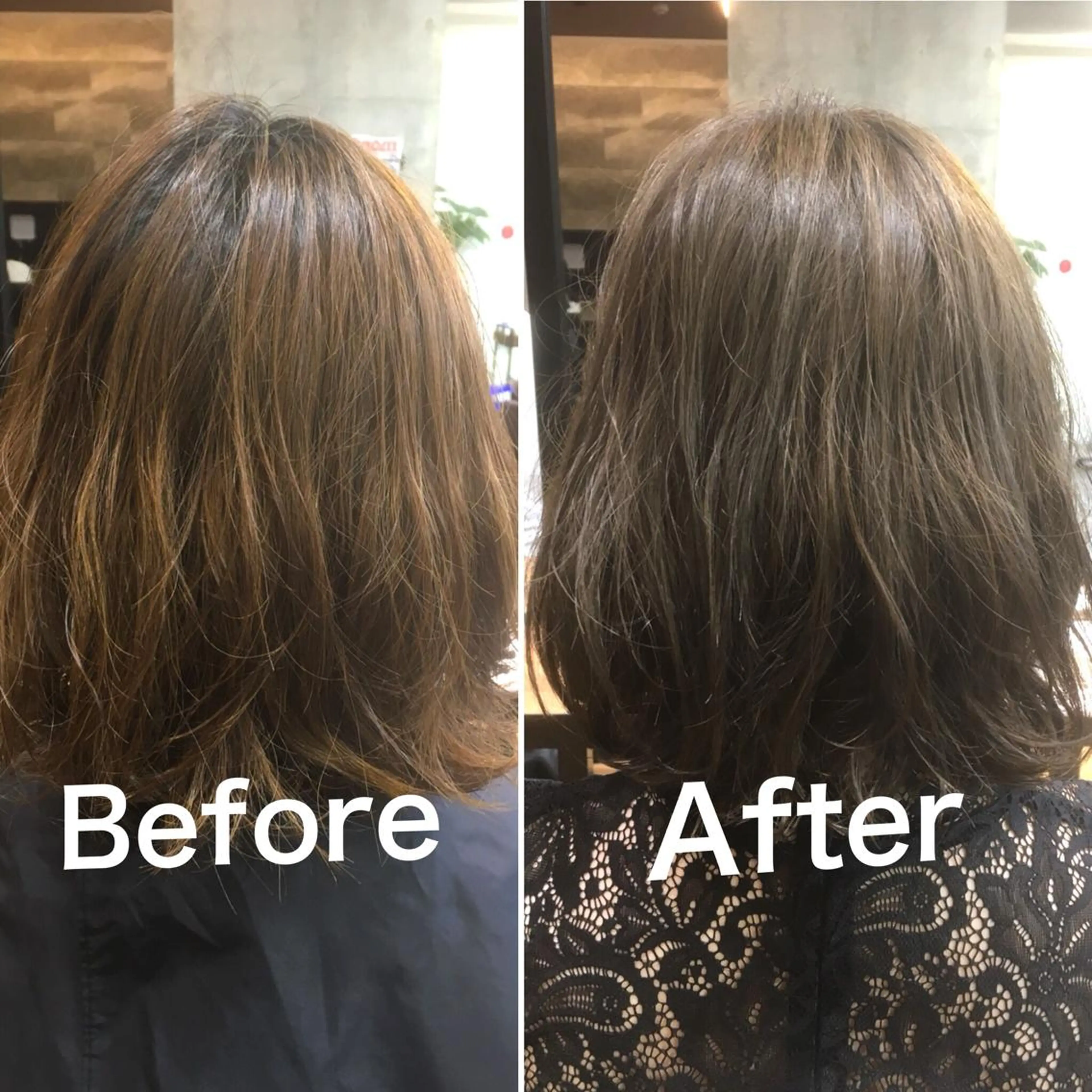 カラー パーマ アディクシーカラー オレンジ カット ヘアカラー パーマ トリートメント 佐瀬竜矢PRIMAL /portのヘアスタイル