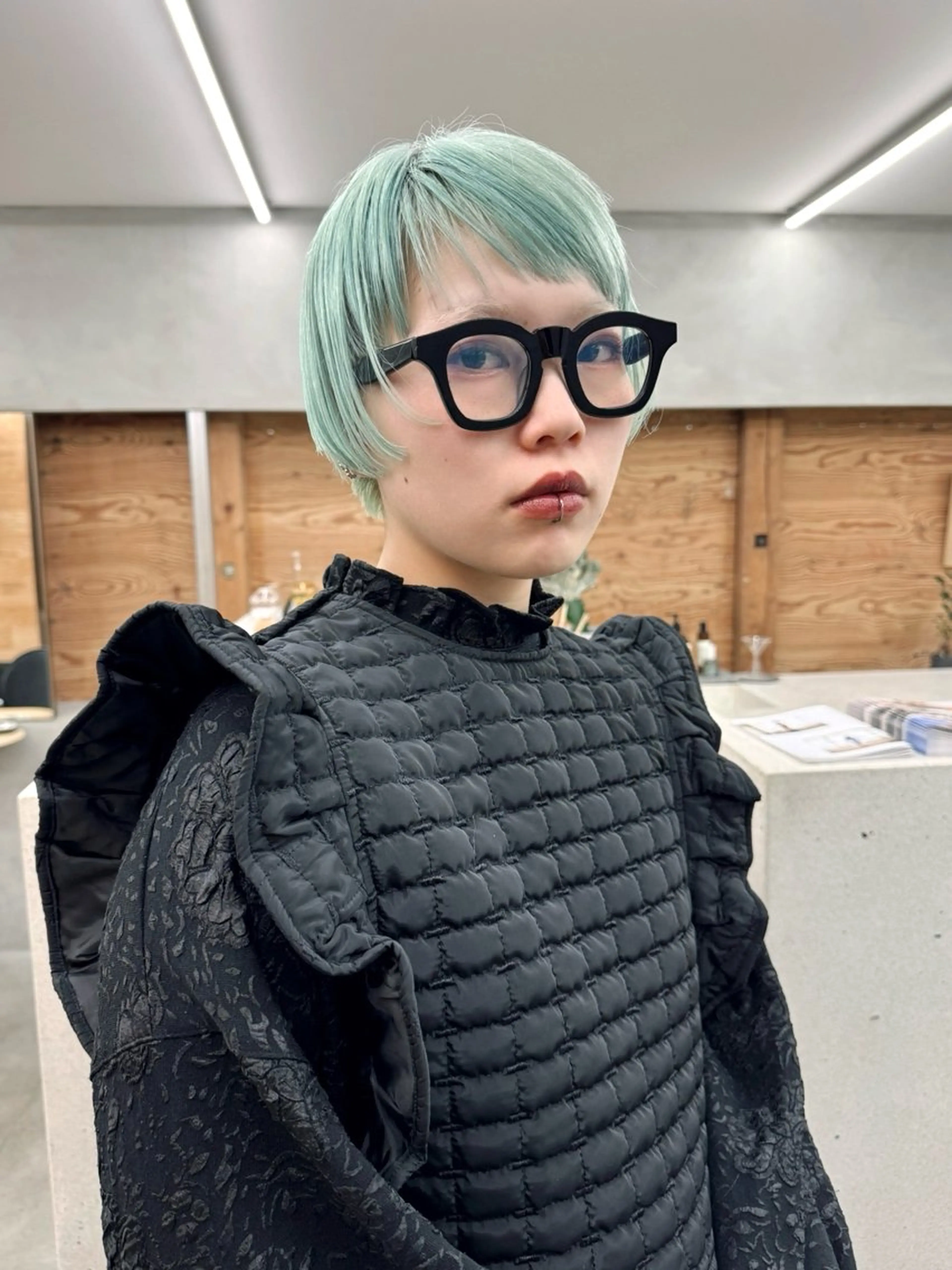 ショート カラー ブルーカラー ミント ボブ カット ヘアカラー トリートメント ブリーチ/似合わせ Kaito🦕/栄のヘアスタイル