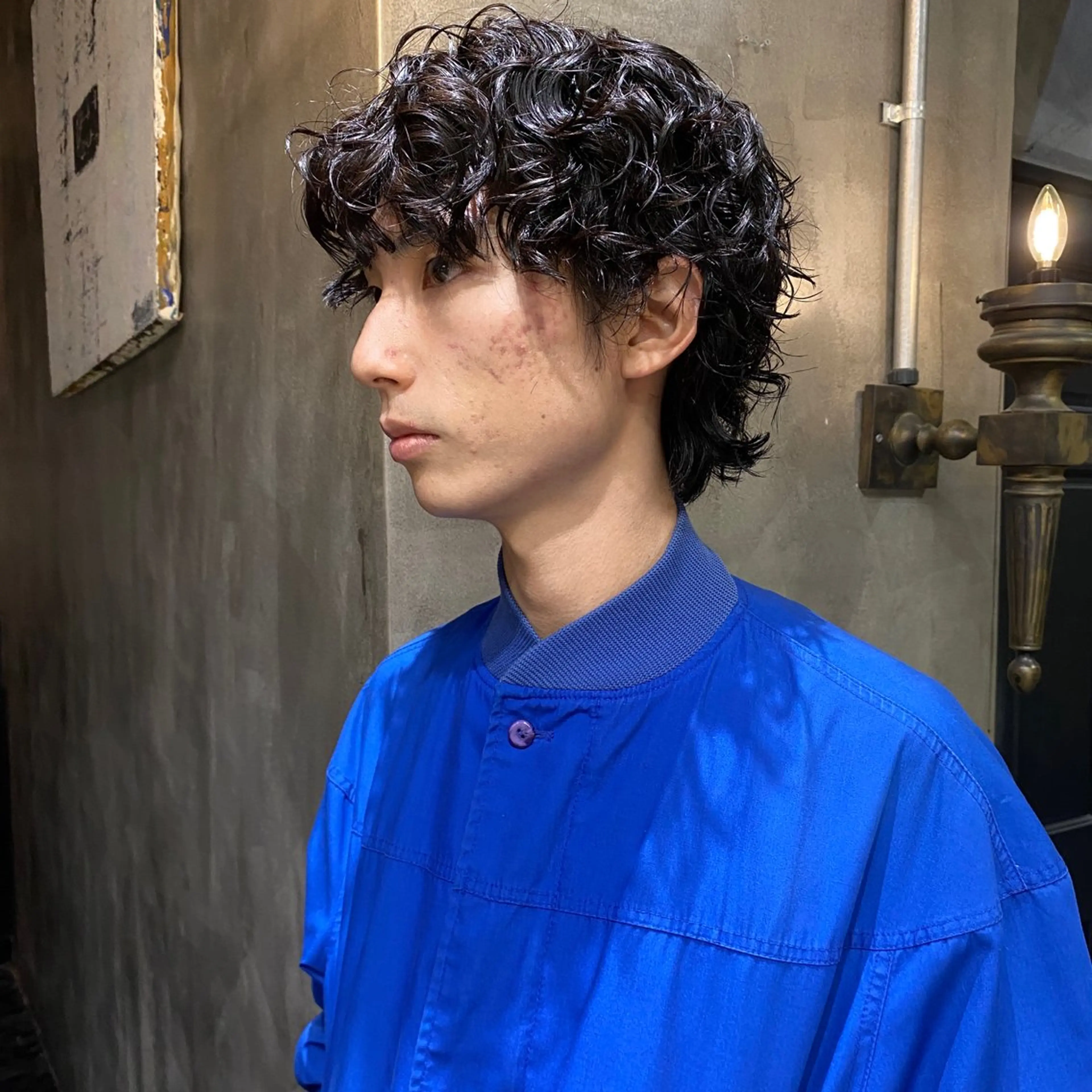 ショート パーマ メンズ メンズパーマ 外国人風カラー スパイラルパーマ カット パーマ トリートメント ◽️モードヘア◽️ SHOUTOのヘアスタイル