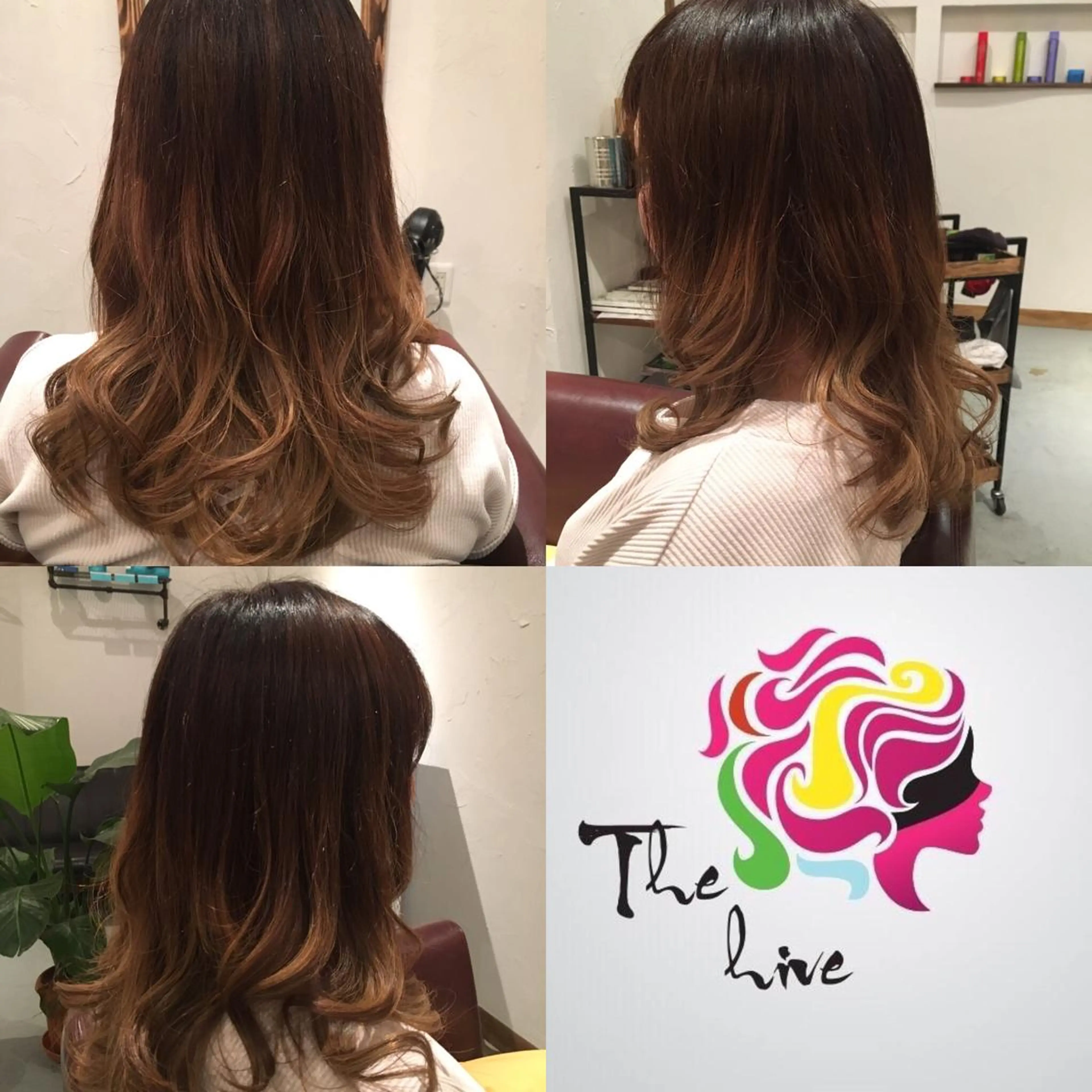ロング カラー ベージュカラー フォギーベージュ グラデーションカラー Hair salon The  hiveのヘアスタイル