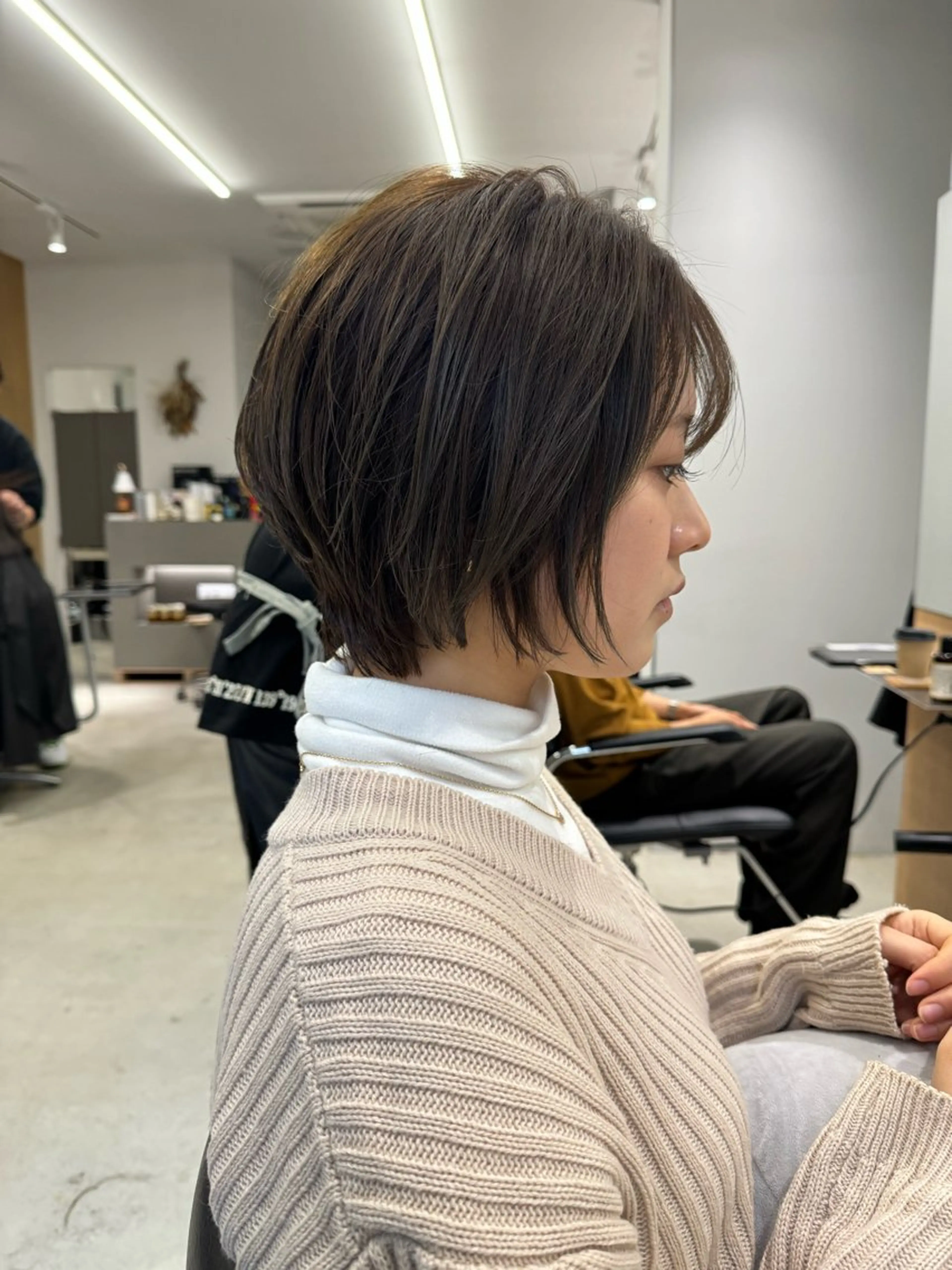 ショート カラー カット ヘアカラー トリートメント ショート/茅ヶ崎 タカハシ タクロウのヘアスタイル