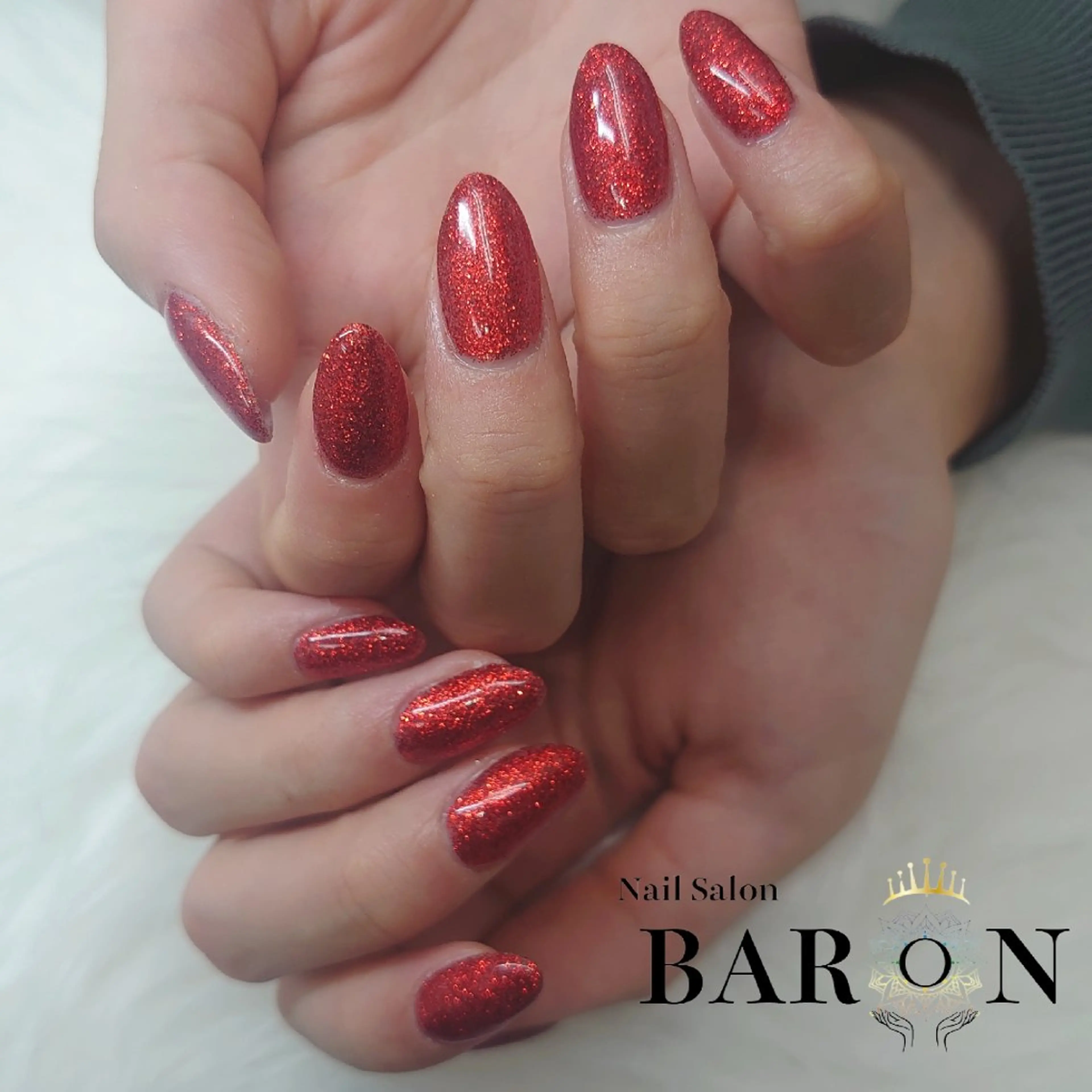 ネイル ラメ(グリッター) ワンカラーネイル ♛BARON♛ AOIのネイルデザイン