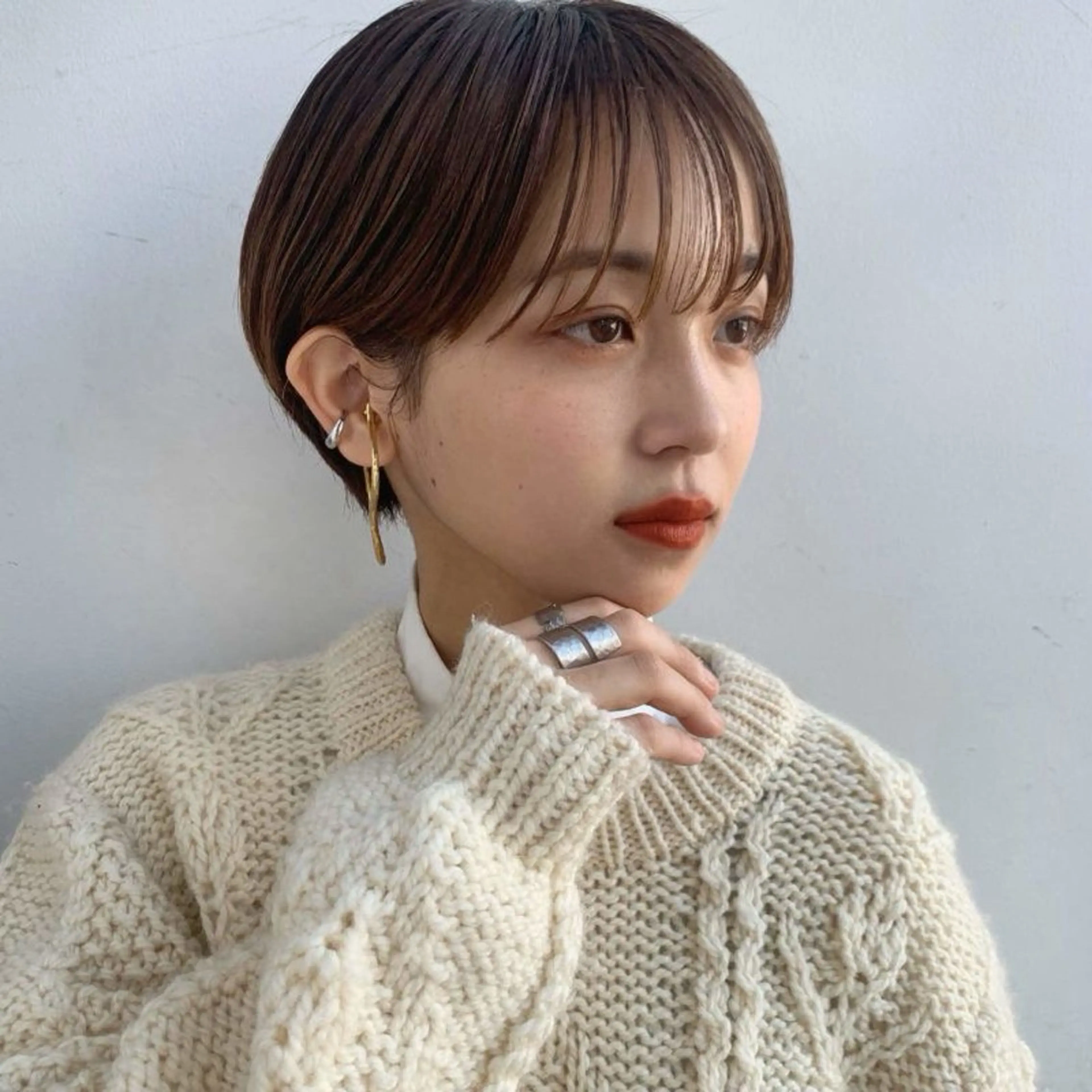 ショート ショートヘア tricca  ginza所属・ボブ，レイヤーカット ・パーマ【iri】のヘアスタイル