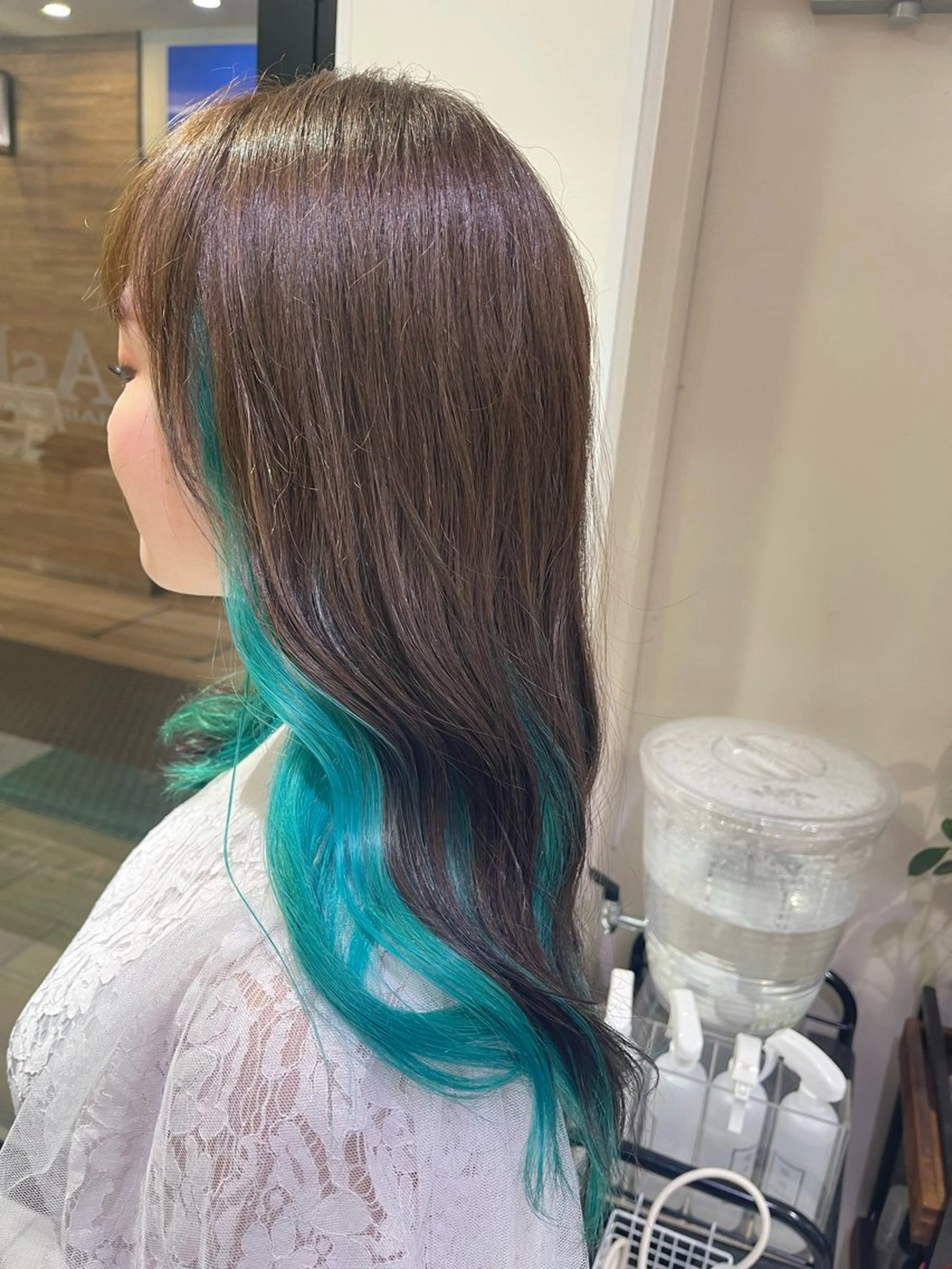 ロング カラー ヘアカラー トリートメント ヘアセット Color🩵 みゆう/インナーのヘアスタイル