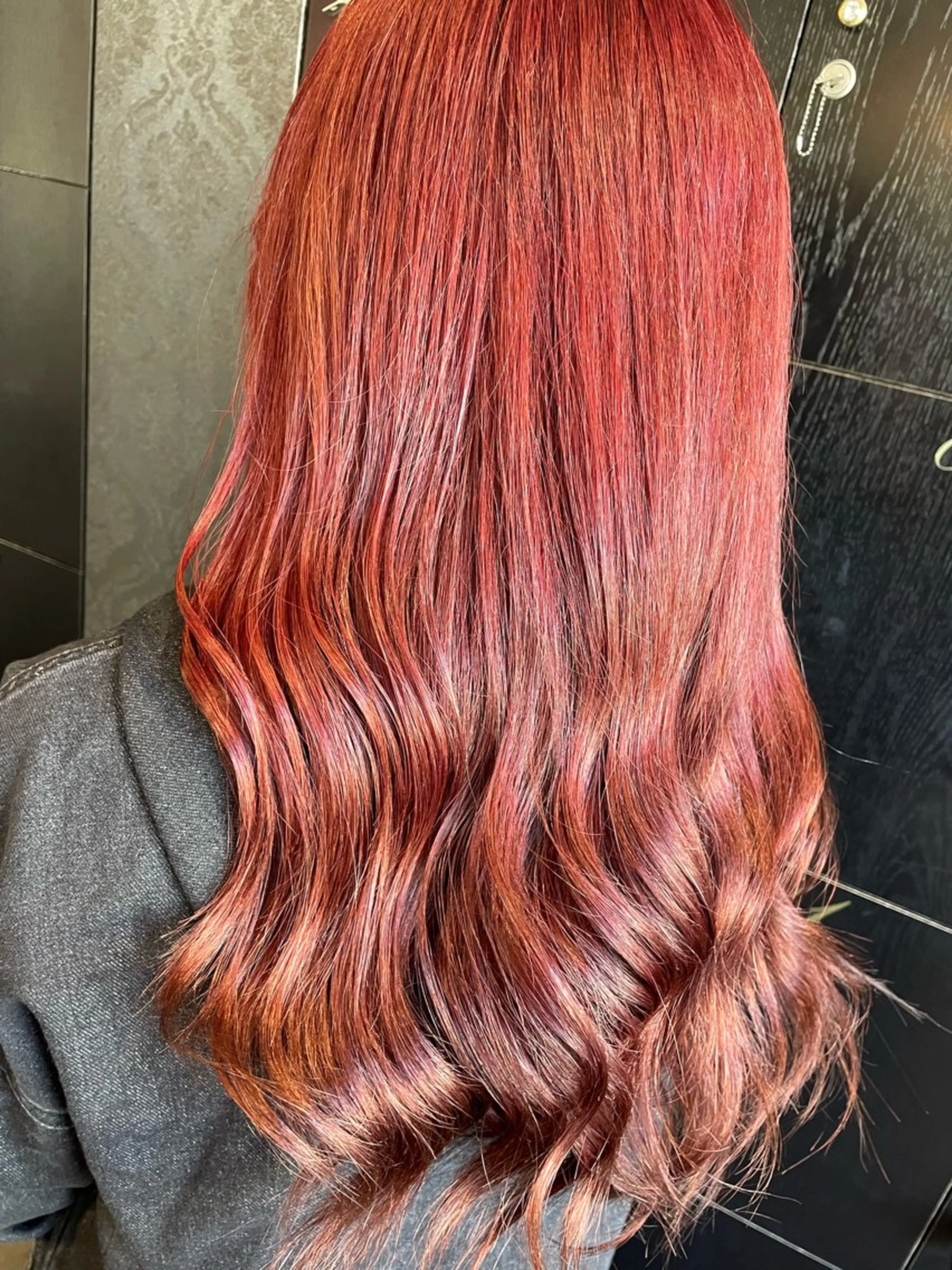 ロング カラー ヘアカラー トリートメント 💞暖色カラー 💞risaのヘアスタイル