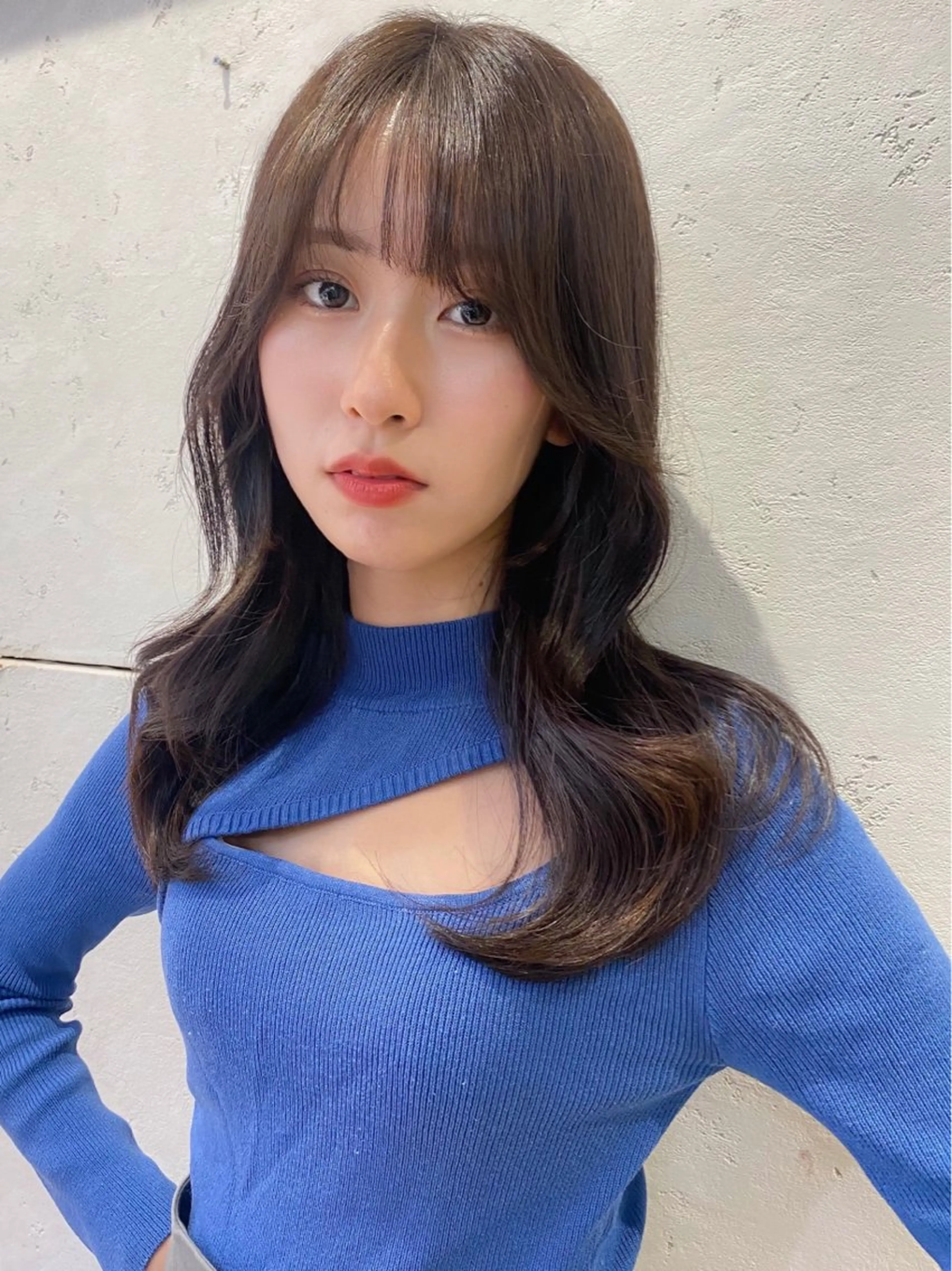 セミロング カット ヘアカラー トリートメント 韓国レイヤー 🧸🤍ちずみのヘアスタイル