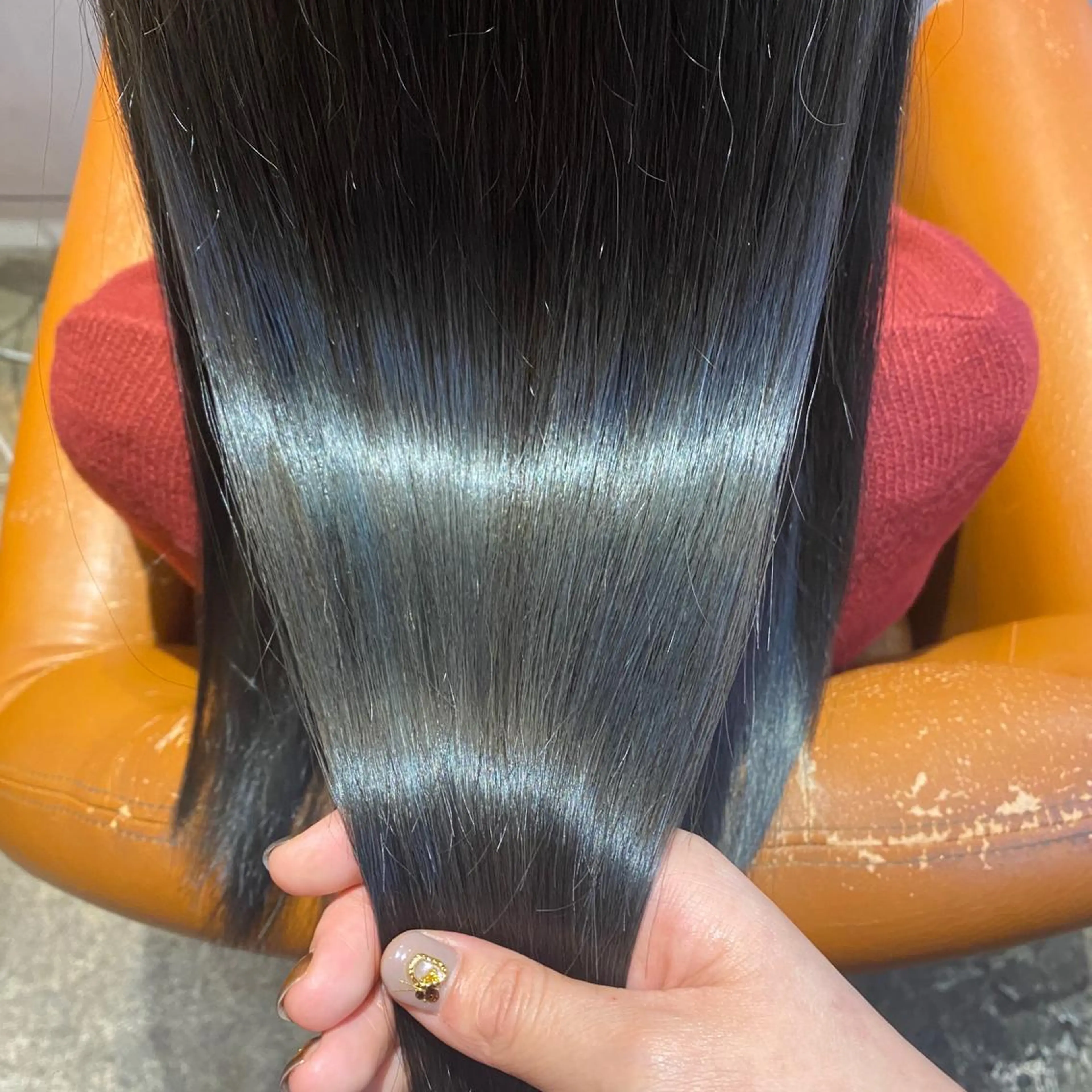 セミロング カラー 髪質改善×矯正🫧 韓国ヘアasamiのヘアスタイル