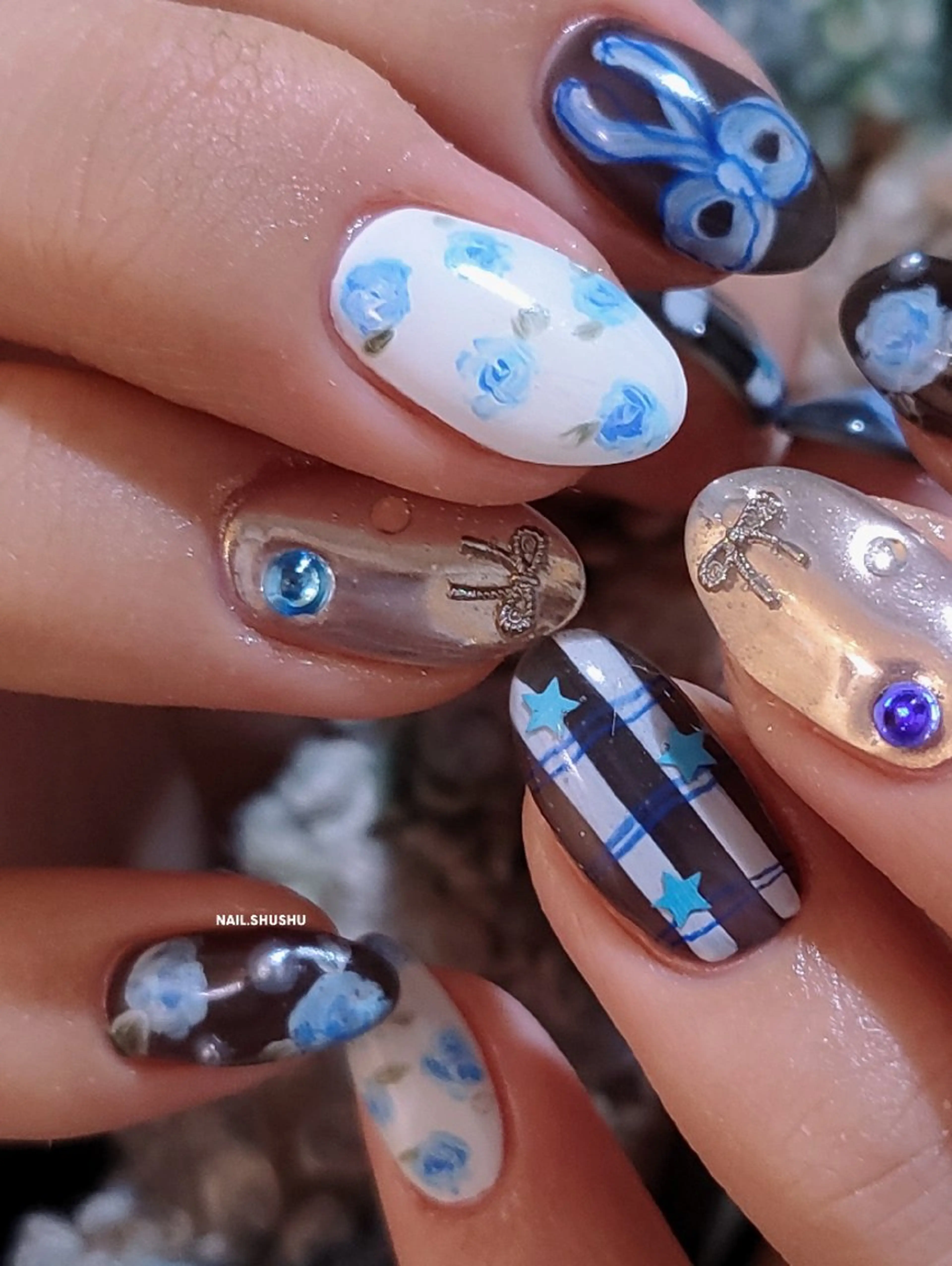 ネイル 3dパーツ/流行り 👧shushu❤️のネイルデザイン