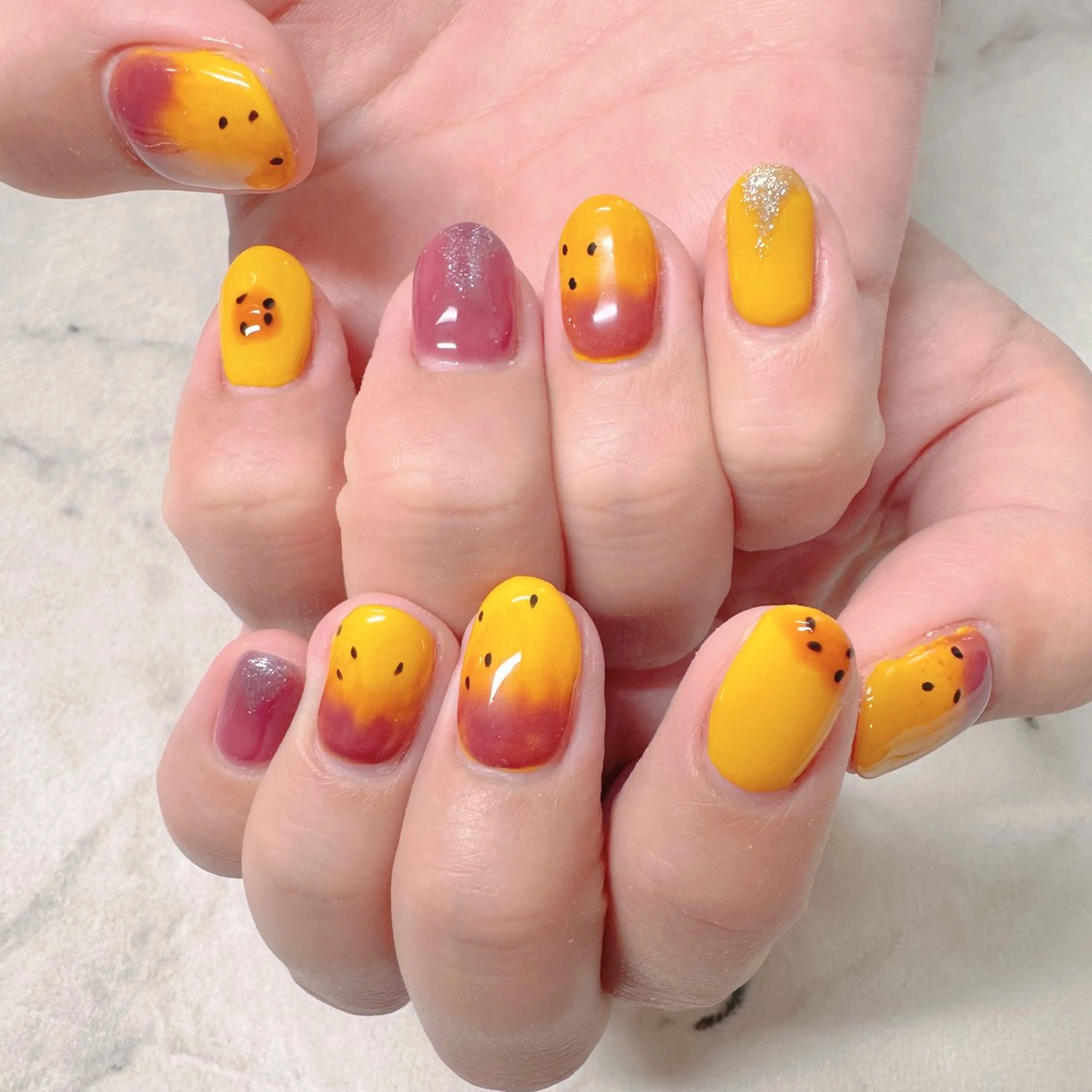 ネイル nail salon Ange所属・Ange 🍊YUI🍊のネイルデザイン