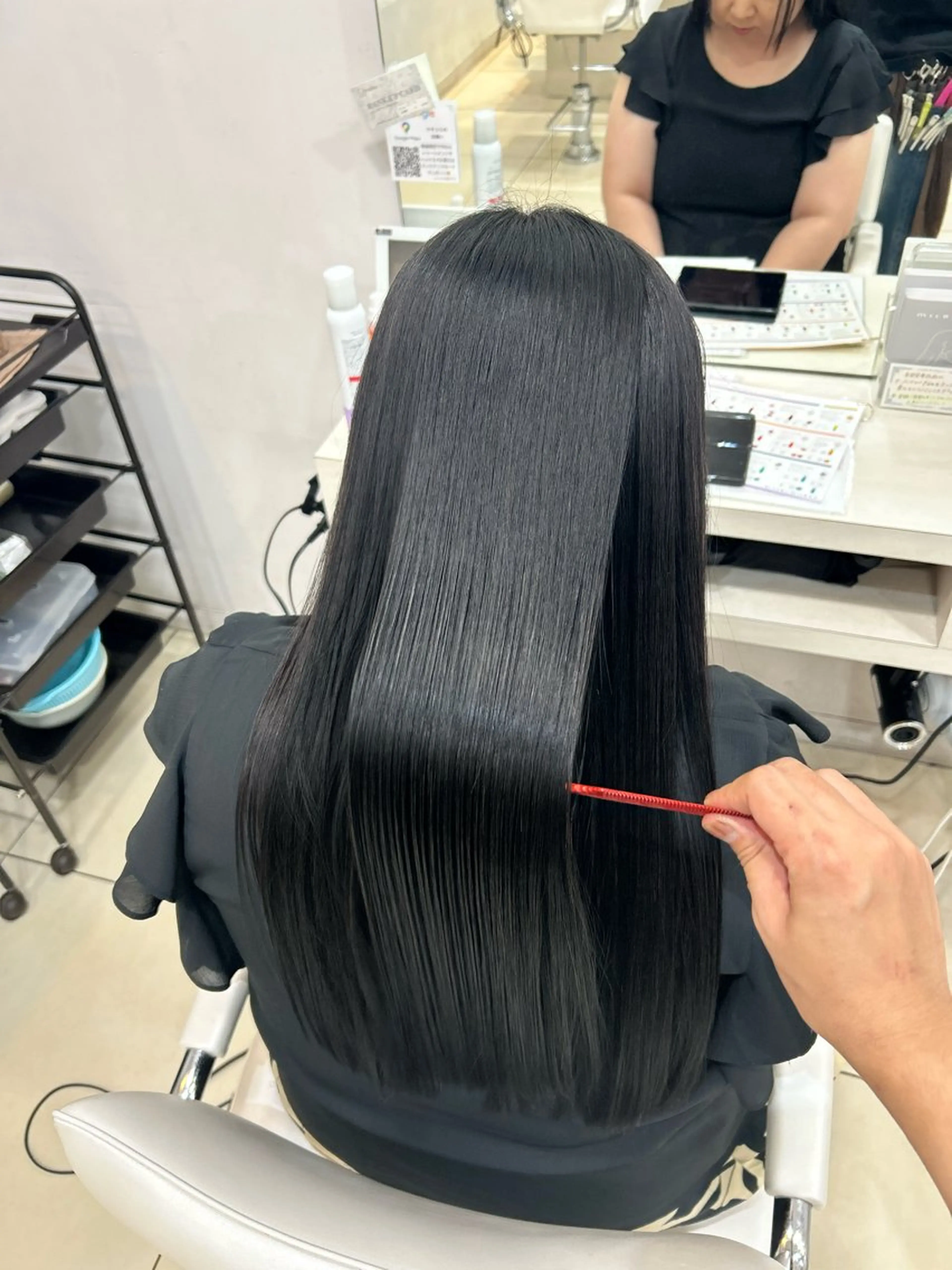 ロング ヘアカラー トリートメント 艶髪の神様 瀧田嵐士🇰🇷のヘアスタイル