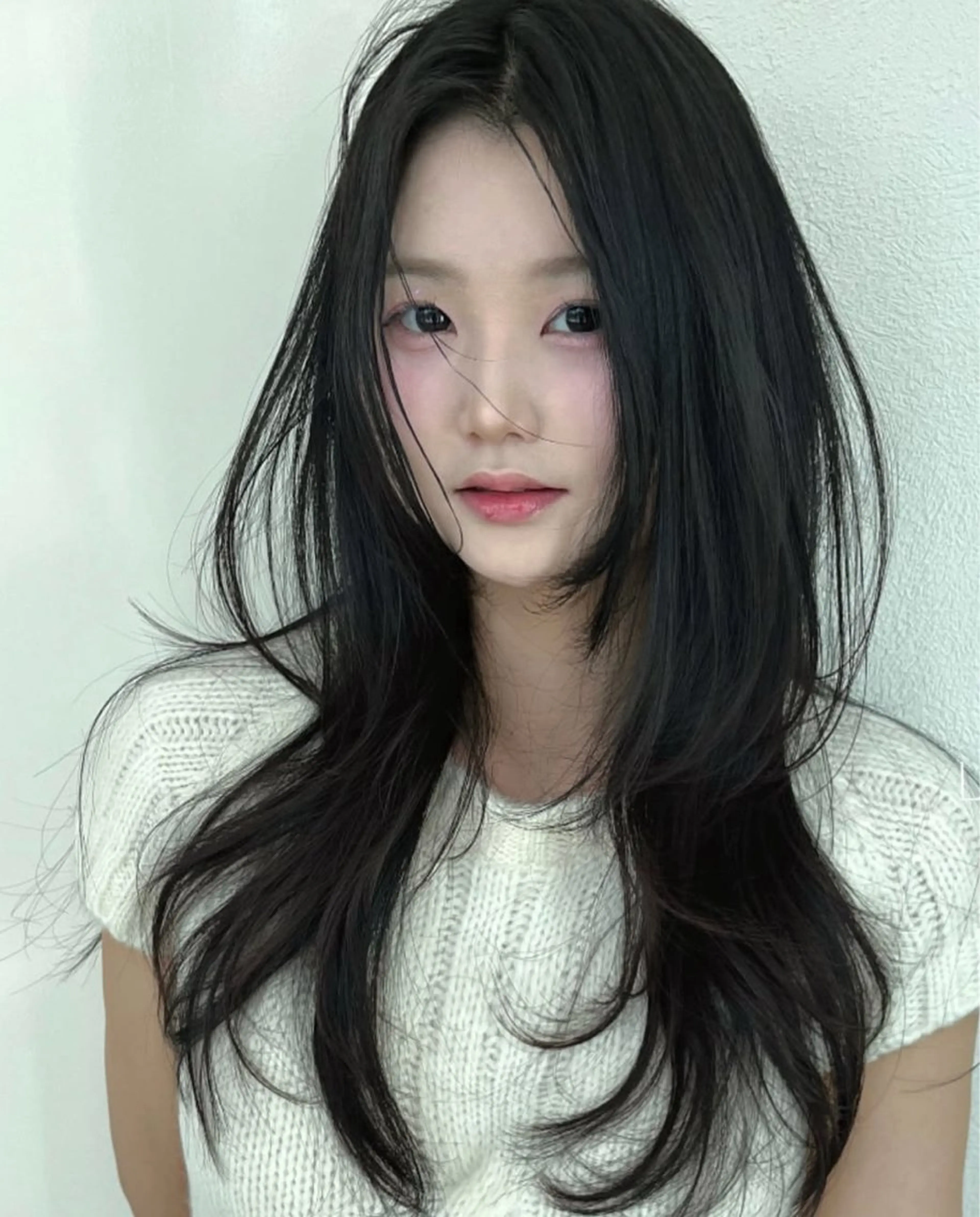 7.8月限定🉐 【先着3名限定】❤️韓国式似合わせカット＋美髪縮毛矯正＋高濃度トリートメント　ハッシュカット/レイヤーの写真
