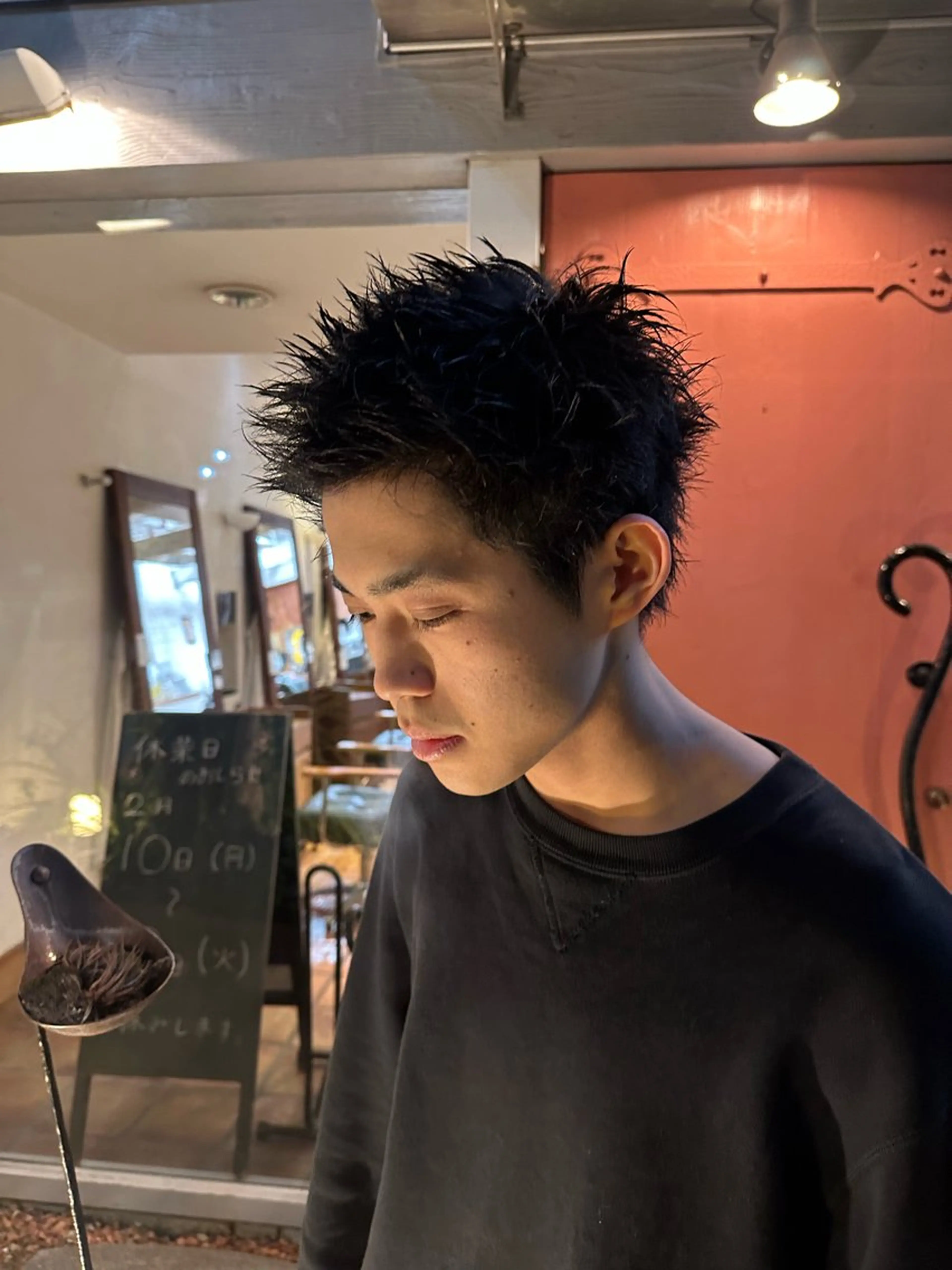 ショート メンズ スパイキーショート ショートヘア カット KAKERU/ボブ/ ショート/パーマ🌱のヘアスタイル