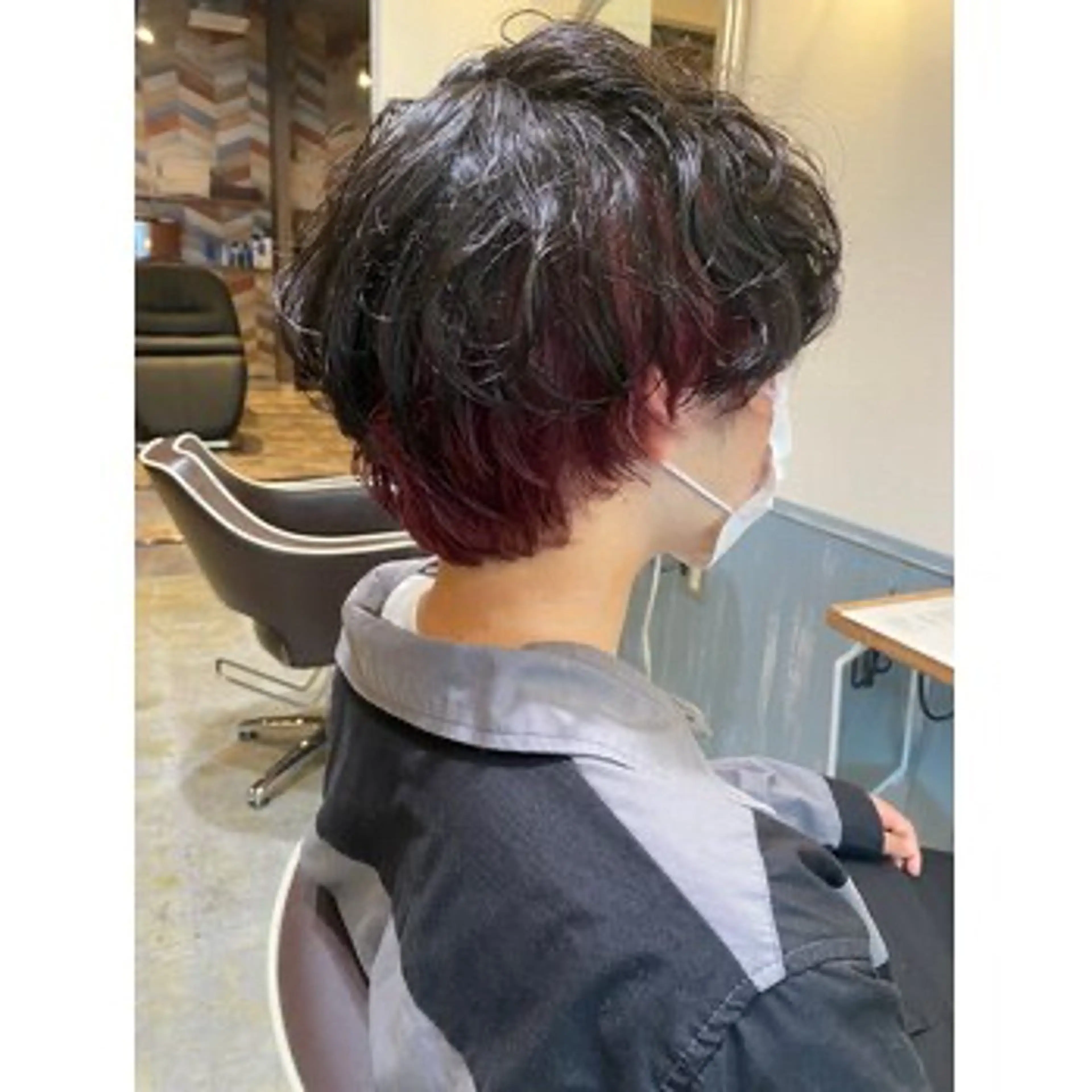 メンズ メンズインナーカラー スタイリスト まことのヘアスタイル