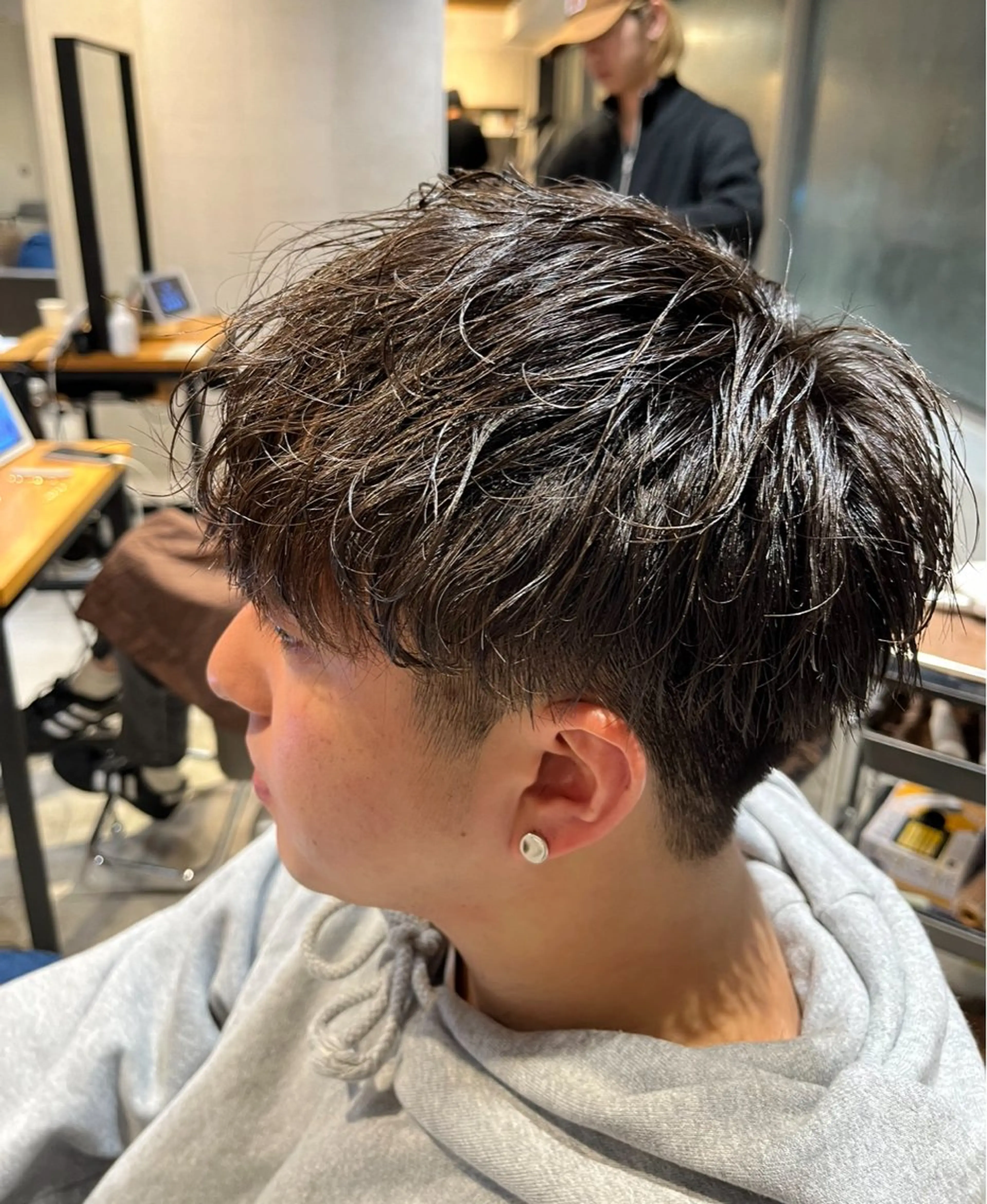 ショート メンズ メンズパーマ haru新宿所属・新宿/美髪/髪質改善 🫧リョウ🫧のヘアスタイル