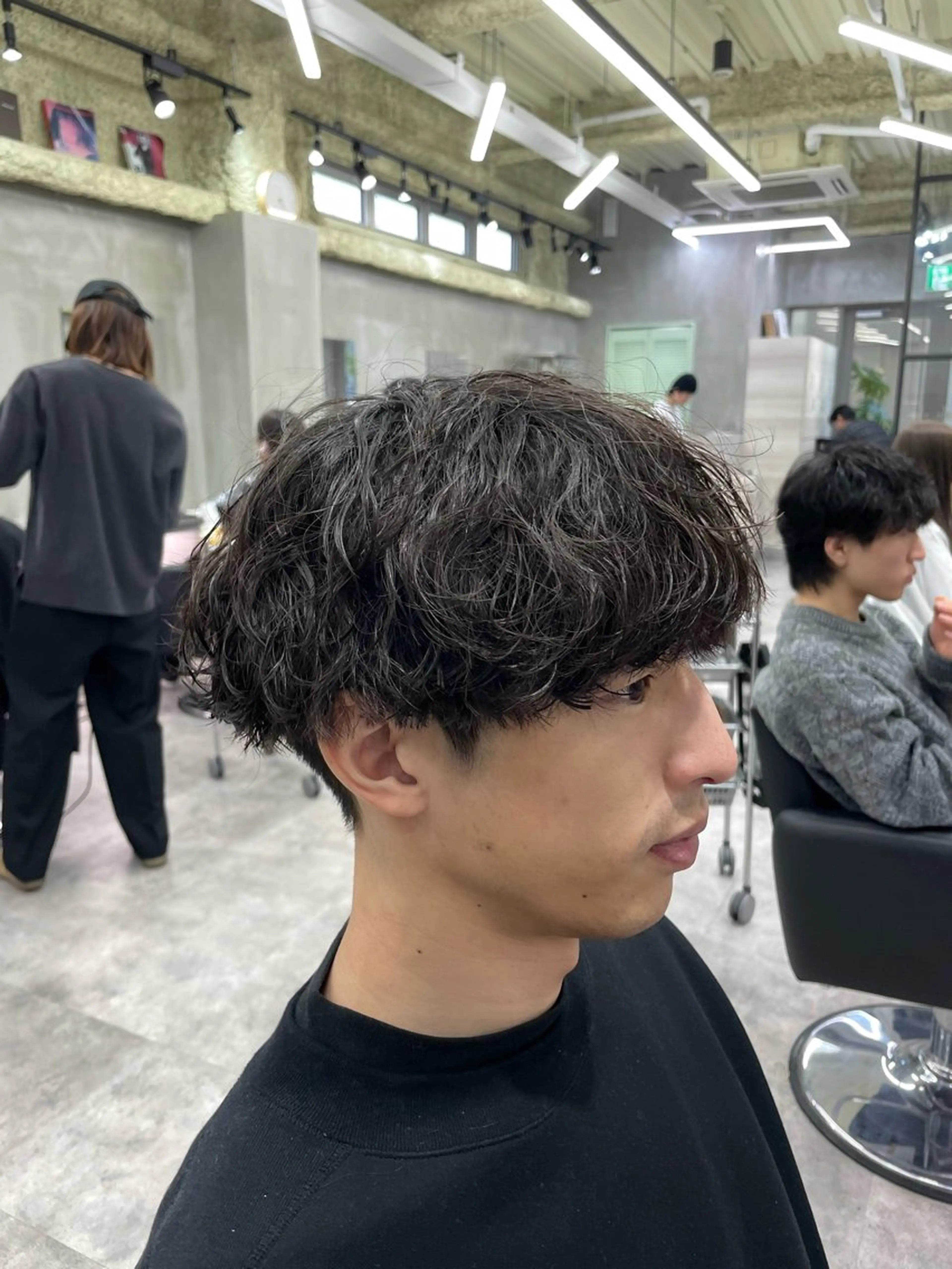 パーマ メンズ メンズパーマ 波巻きパーマ パーマ the path Seiyaのヘアスタイル