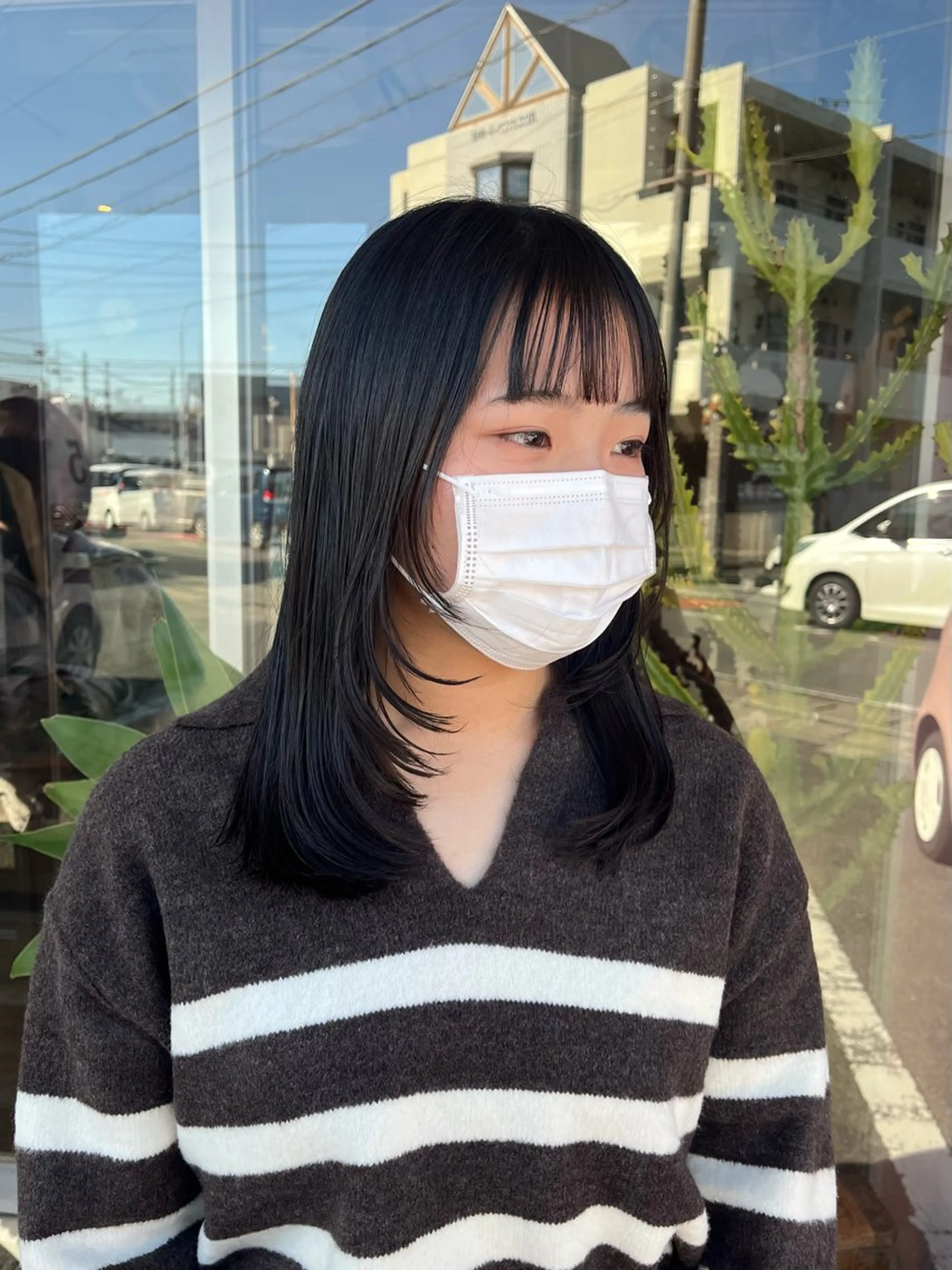 ミディアム ♡ナナコ♡ レイヤー/艶髪のヘアスタイル