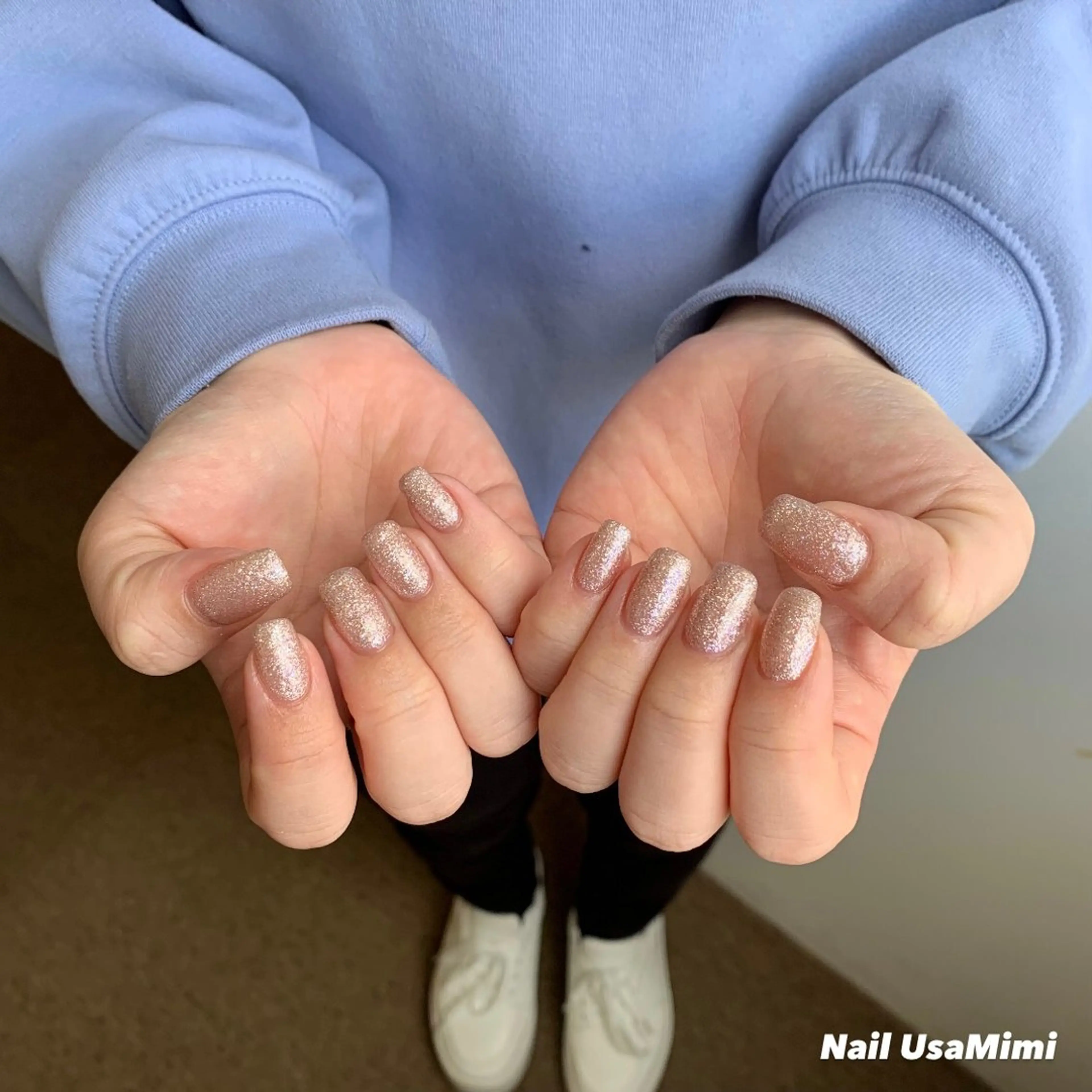 ネイル ジェルネイル マグネットネイル 持ち込み ワンカラーネイル パラジェル 本町ネイルNail UsaMimiのネイルデザイン