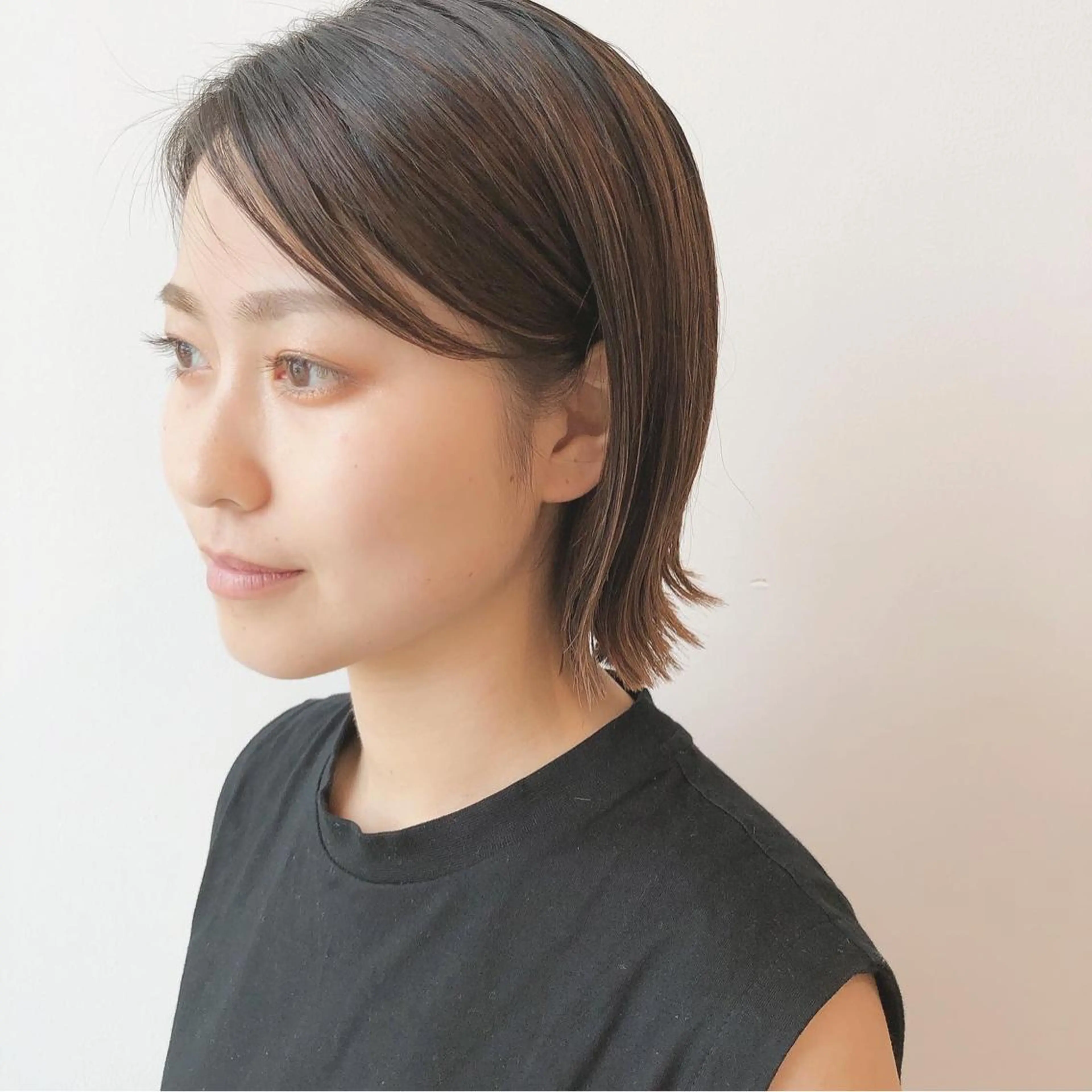 ショート 切りっぱなしボブ ボブ ヤマモト マイのヘアスタイル