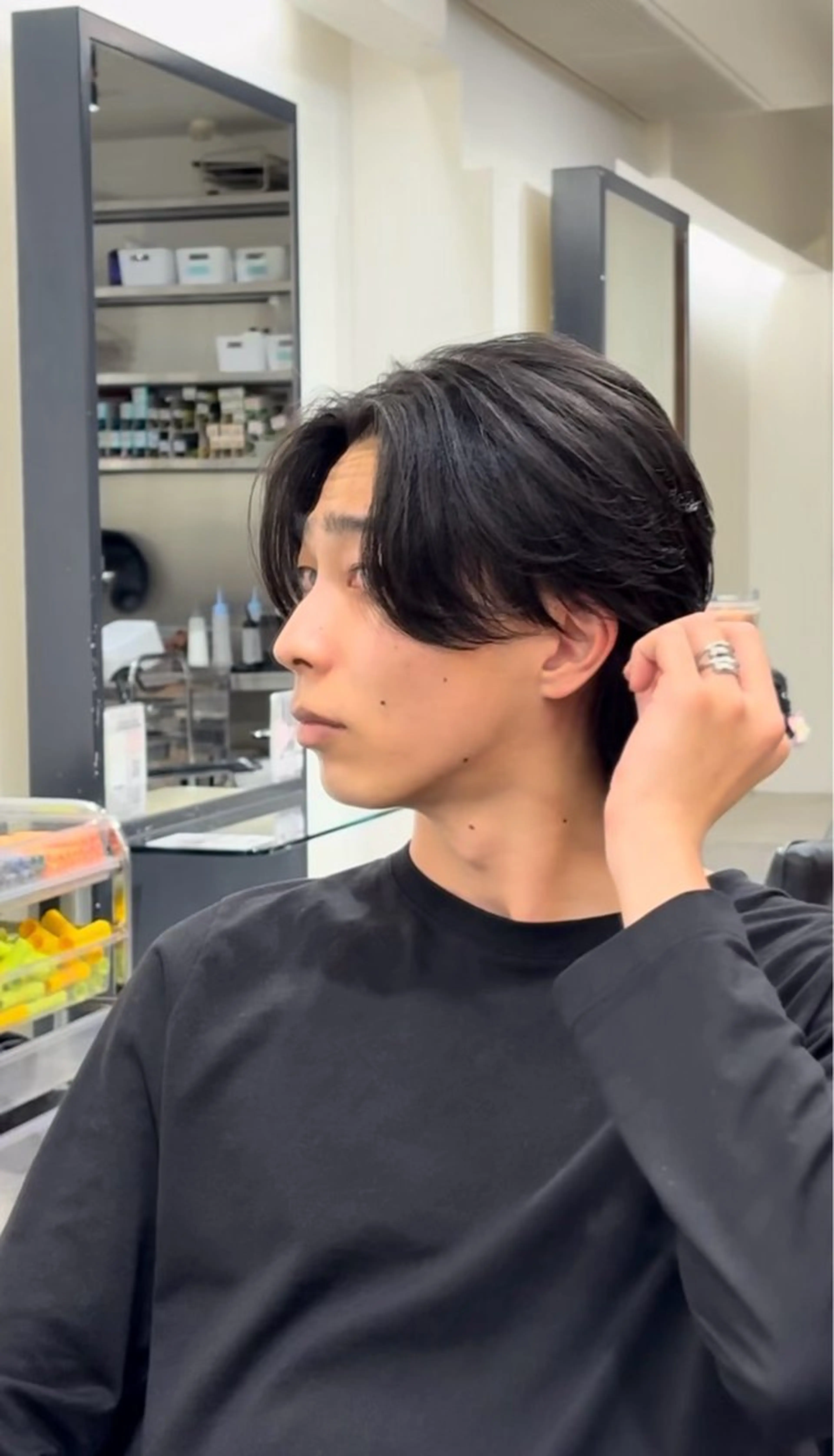 ショート パーマ メンズ カット パーマ ヘアセット RETOUCH by fifth所属・fifth神宮前 たつやのヘアスタイル