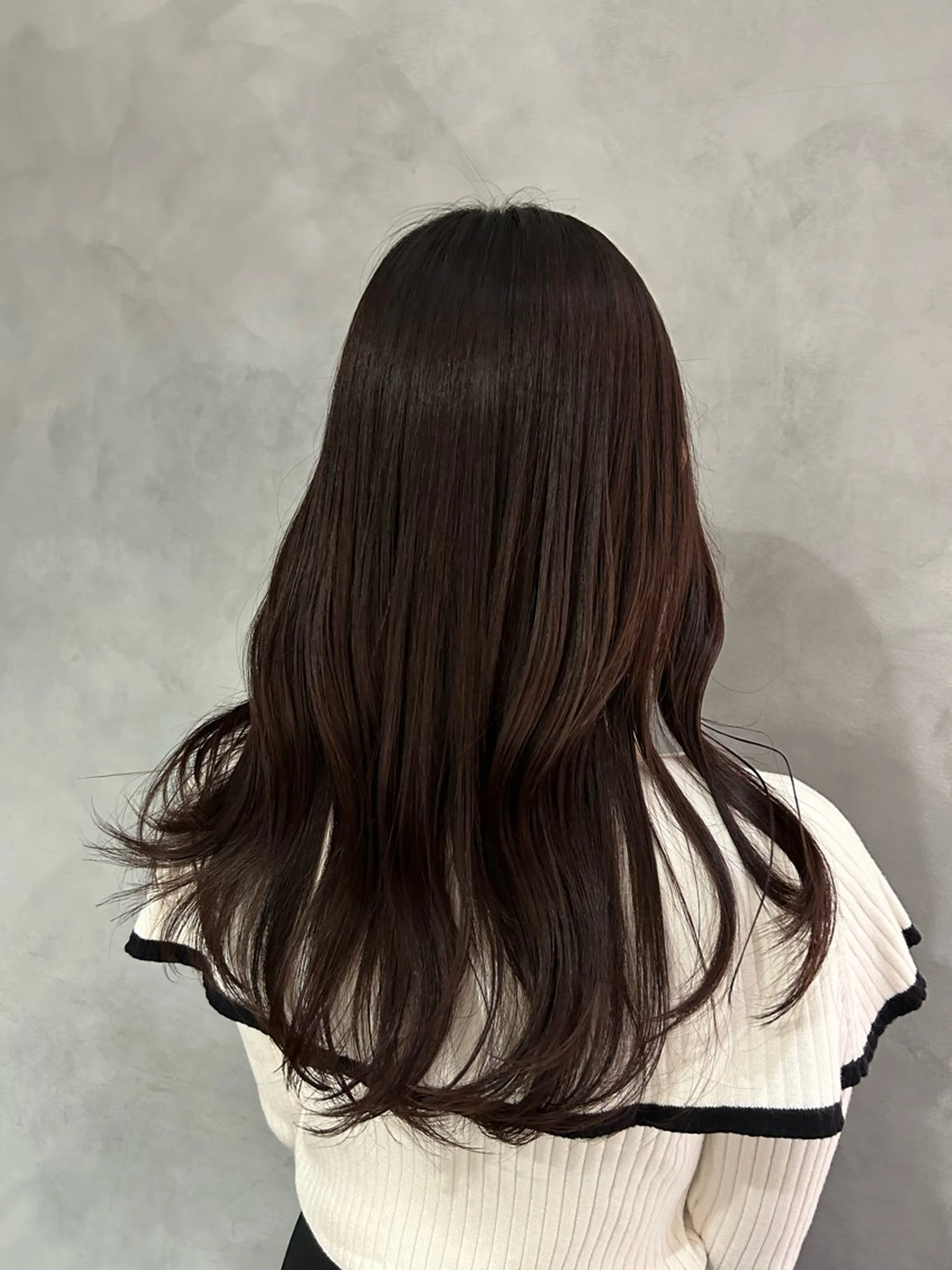 ロング レイヤーカット カット ヘアカラー トリートメント 谷 亜澄のヘアスタイル