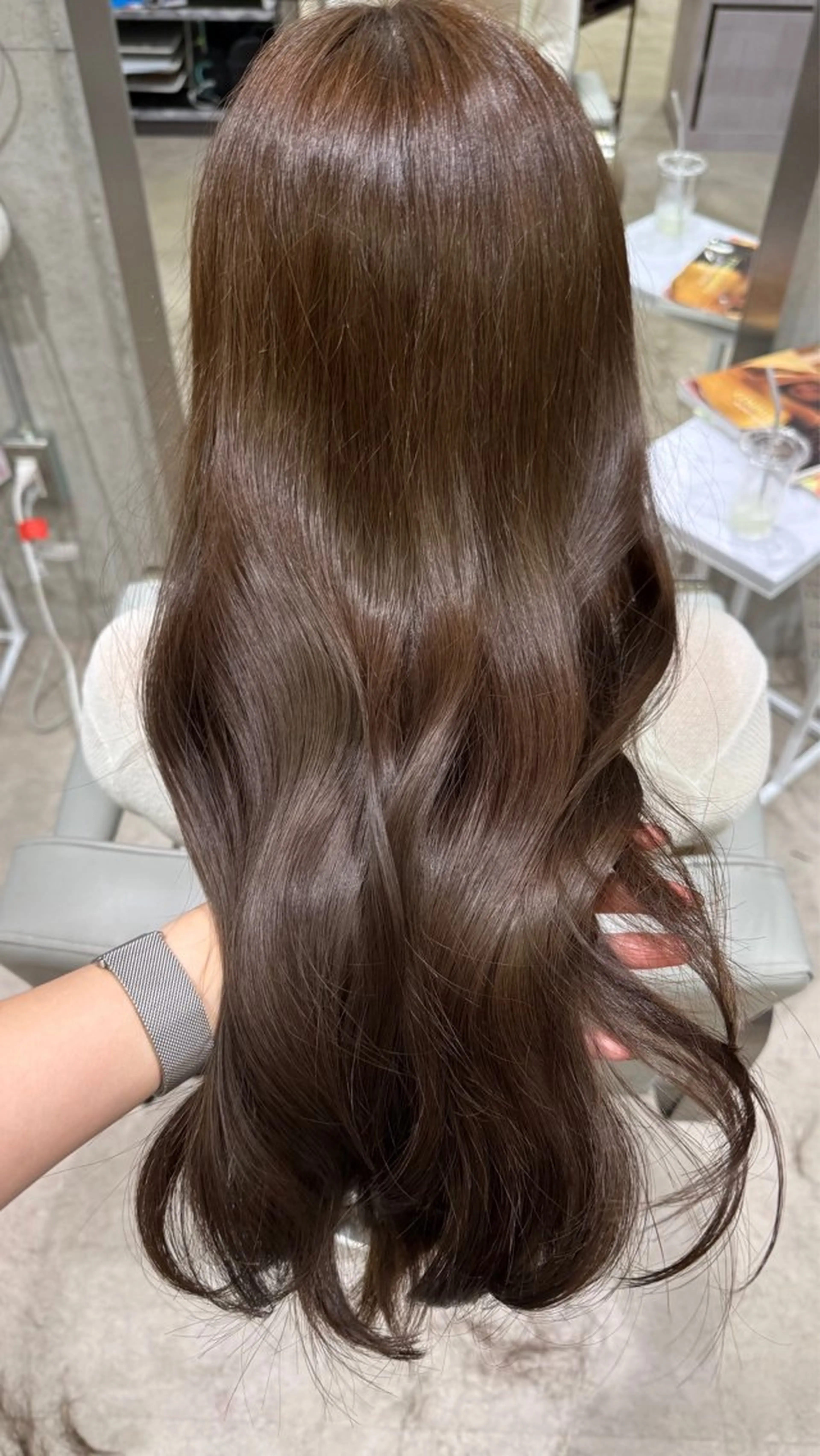 ロング カット ヘアカラー トリートメント RUKA🩰透明感 寒色カラー/レイヤーのヘアスタイル