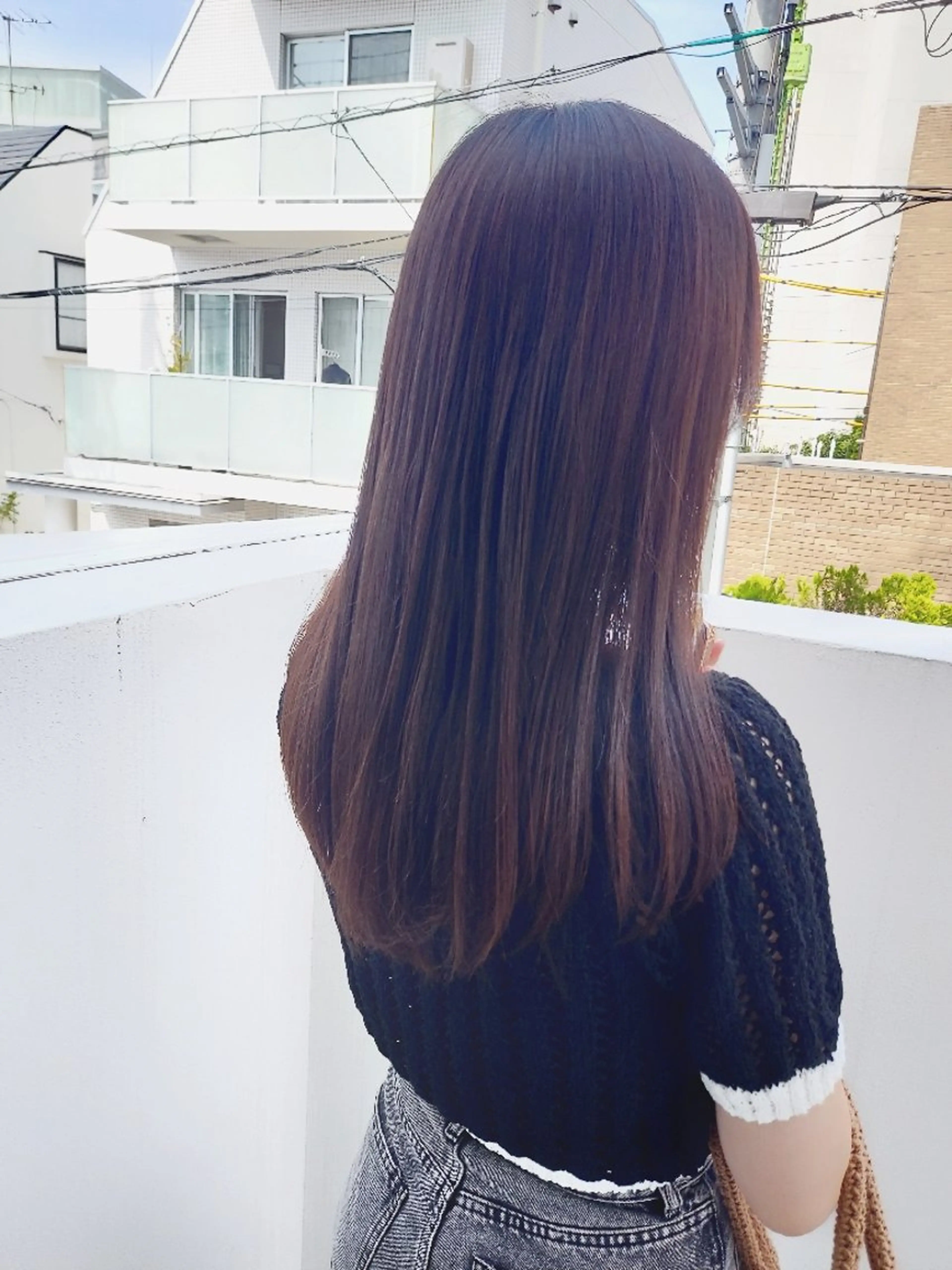 ロング パーマ ストレートパーマ 樋口 千尋のヘアスタイル