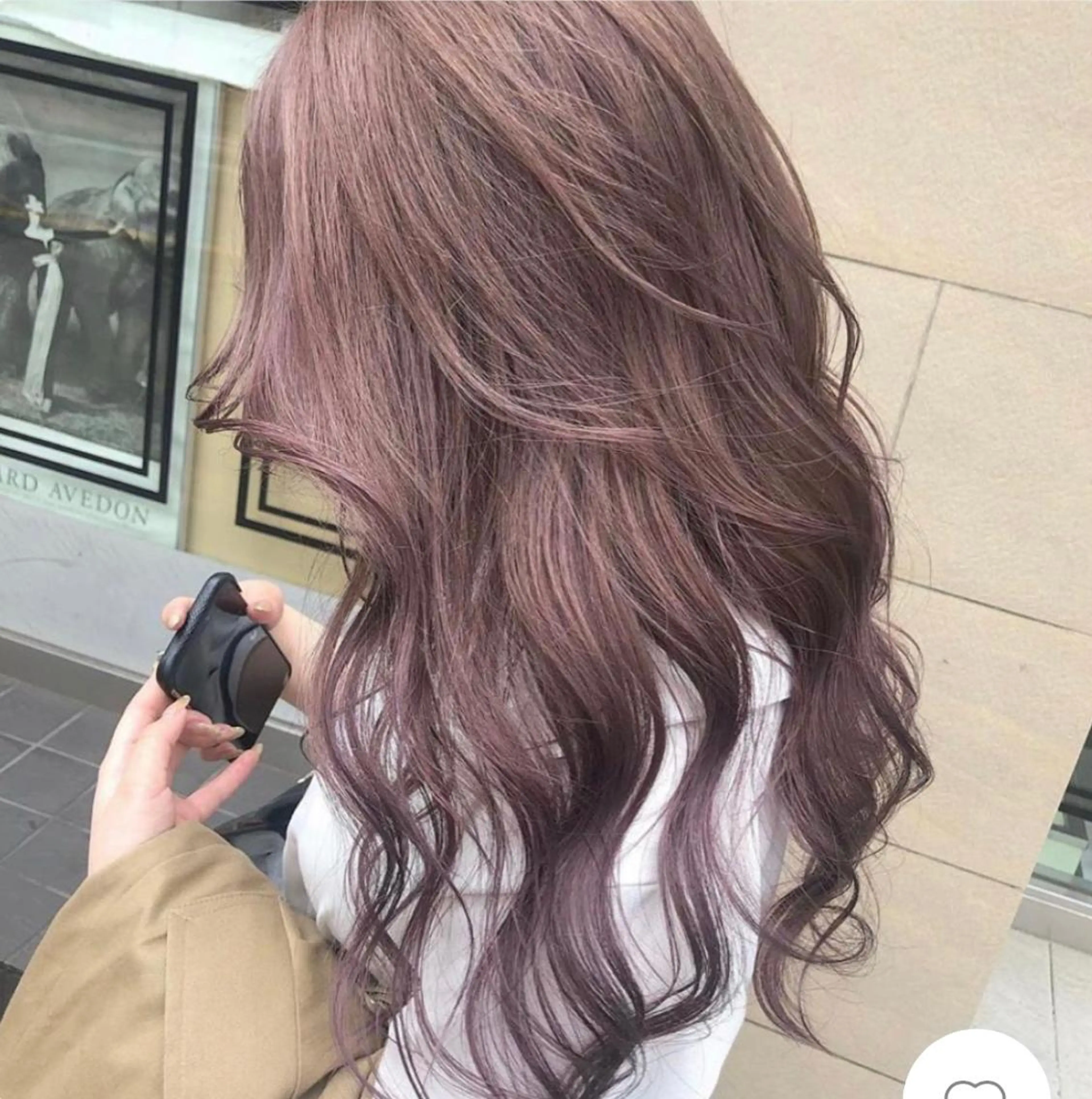 ロング カラー ダウンパーマ🇰🇷 毛流れパーマ【かな】のヘアスタイル