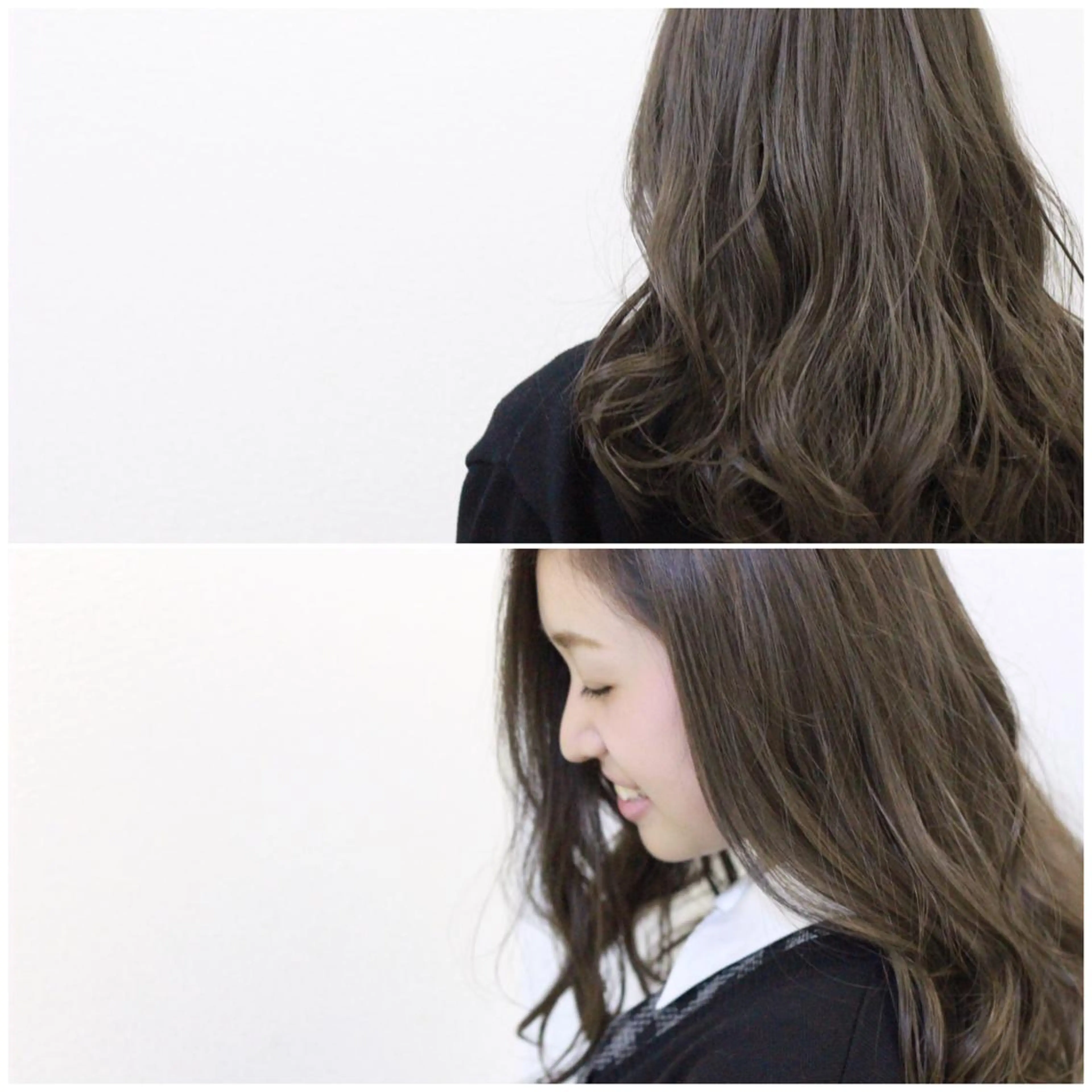 ロング カラー グレージュ シルバー シルバーグレージュ ヘアカラー Viage （ビアージュ）のヘアスタイル