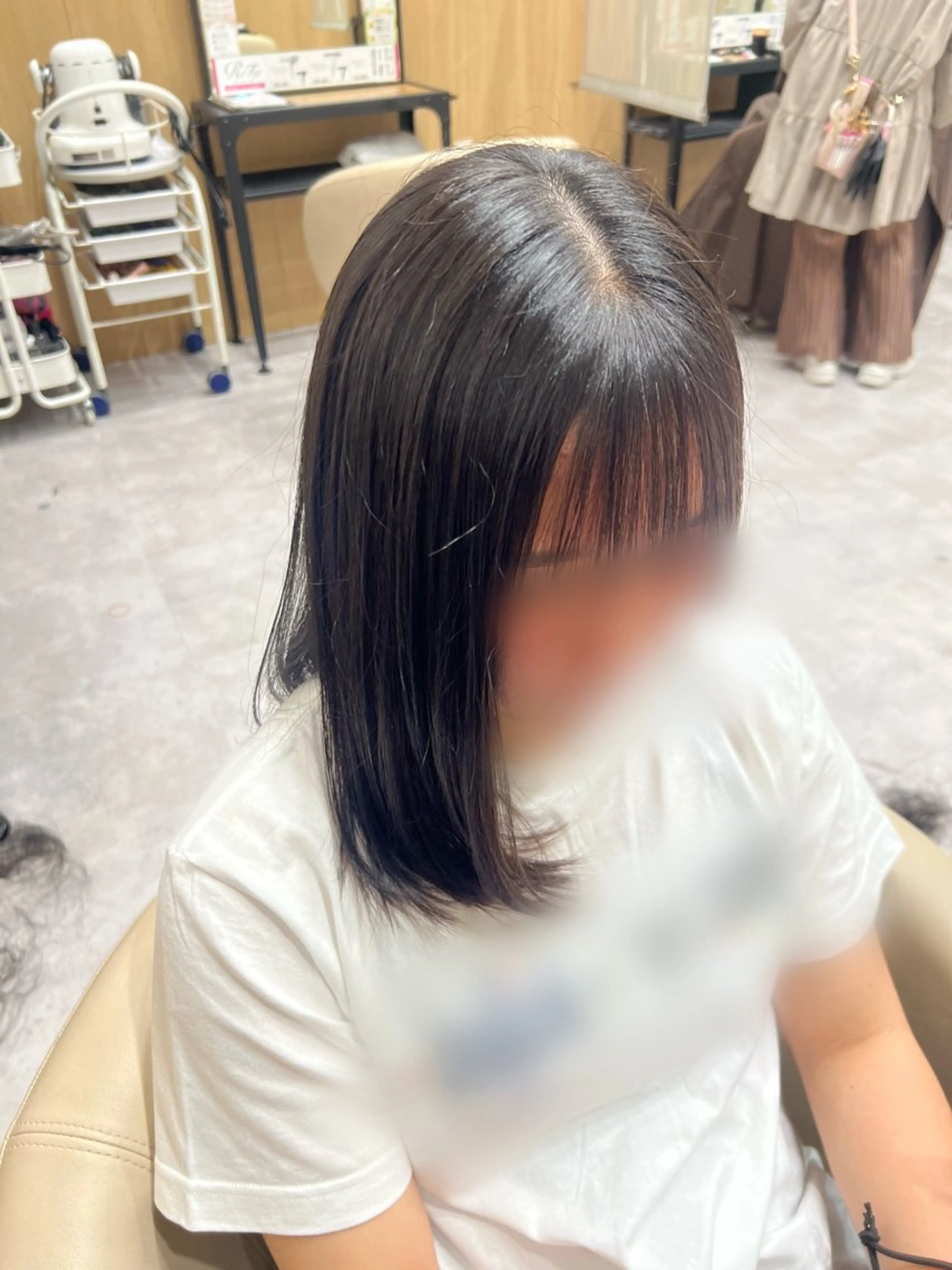 ミディアム 縮毛矯正 野方 心愛のヘアスタイル