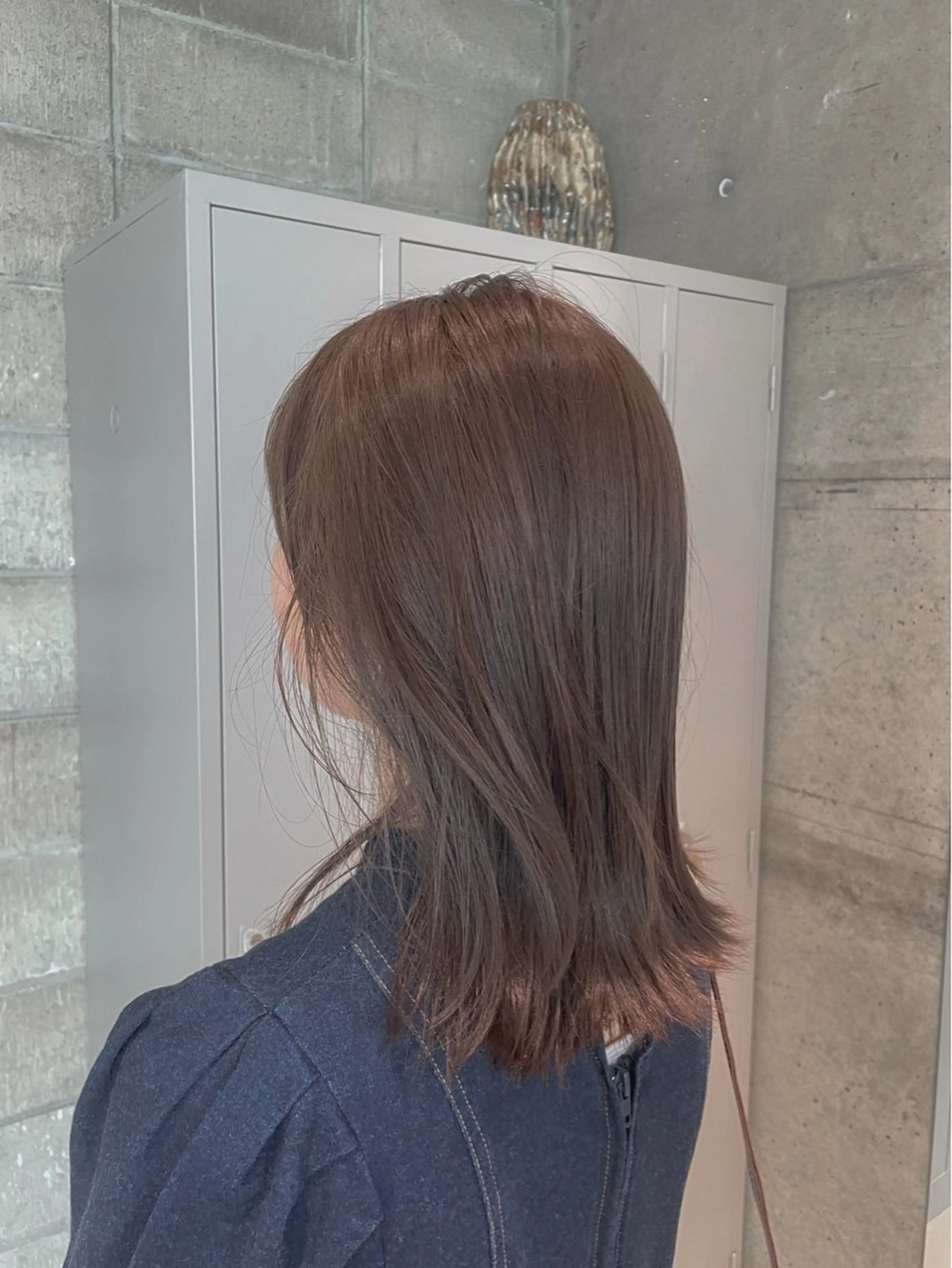ミディアム カラー ブリーチ 透明感カラー ブリーチなしカラー カット ヘアカラー トリートメント 艶髪推し🌿🫧 yukakoのヘアスタイル