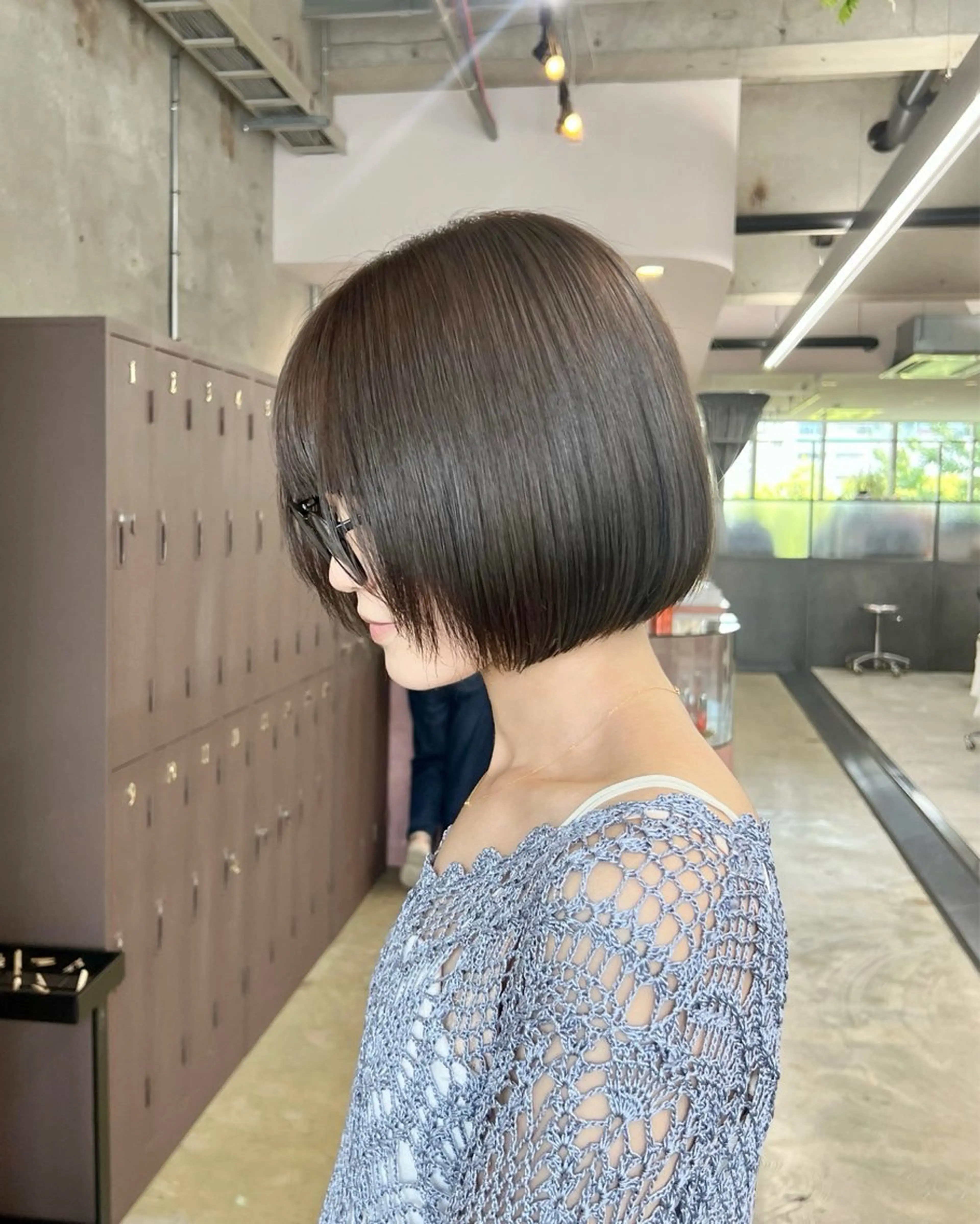 ミディアム カラー ボブ era所属・azumi/ボブ/暖 色/オリーブ/縮毛のヘアスタイル