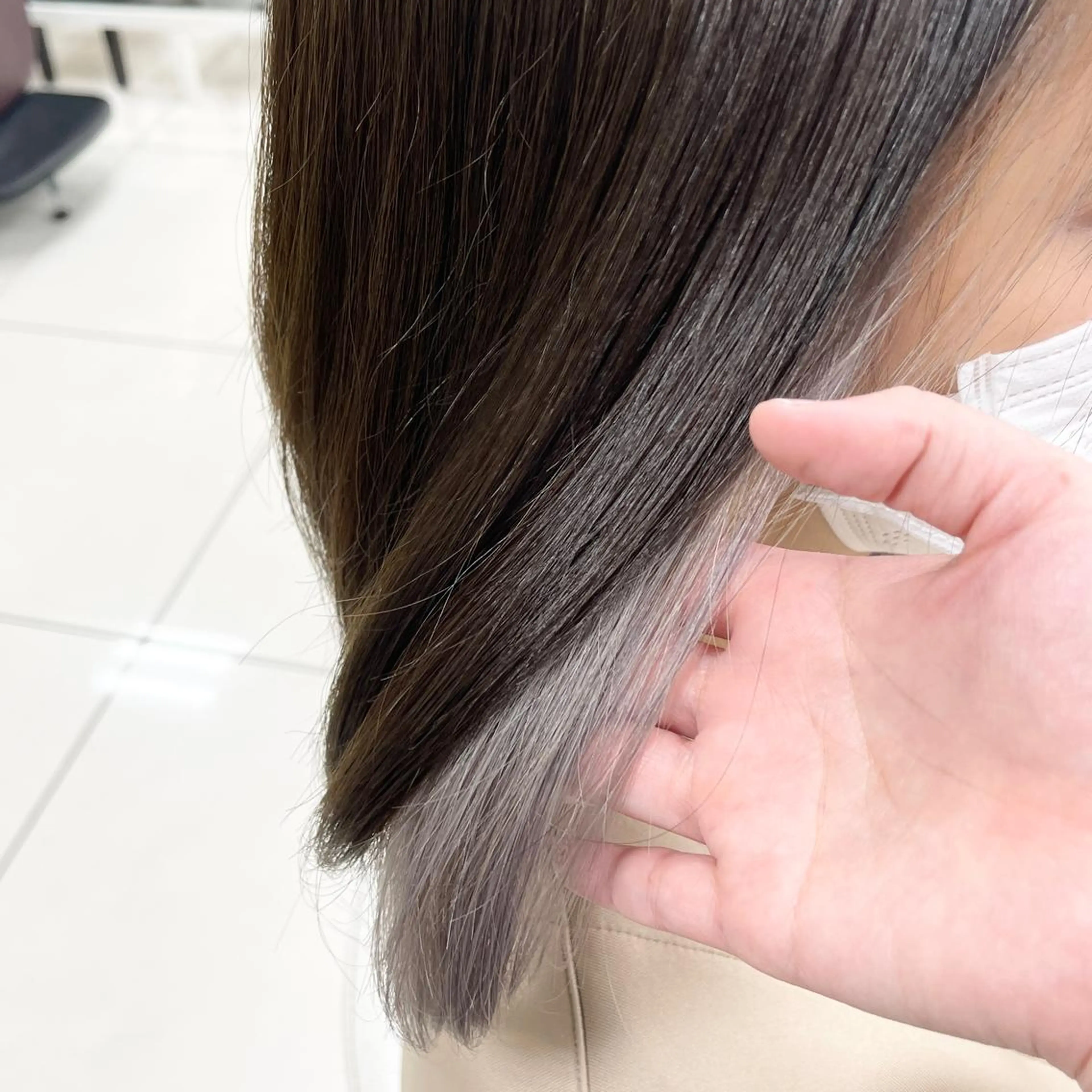 セミロング カラー 🌹藤原 亜美🌹のヘアスタイル