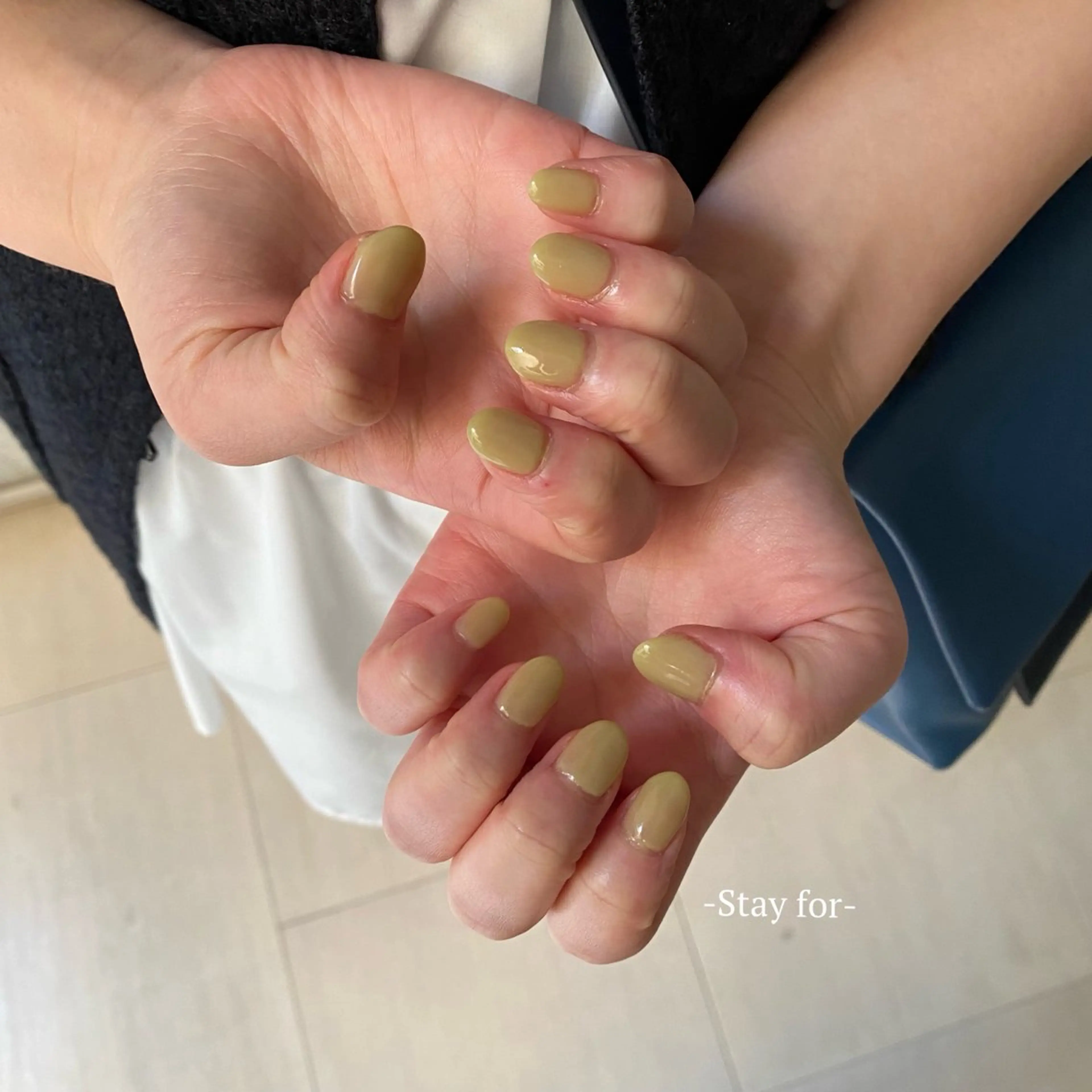 ネイル ワンカラーネイル ハンドネイル Stay for_ Sanaのネイルデザイン