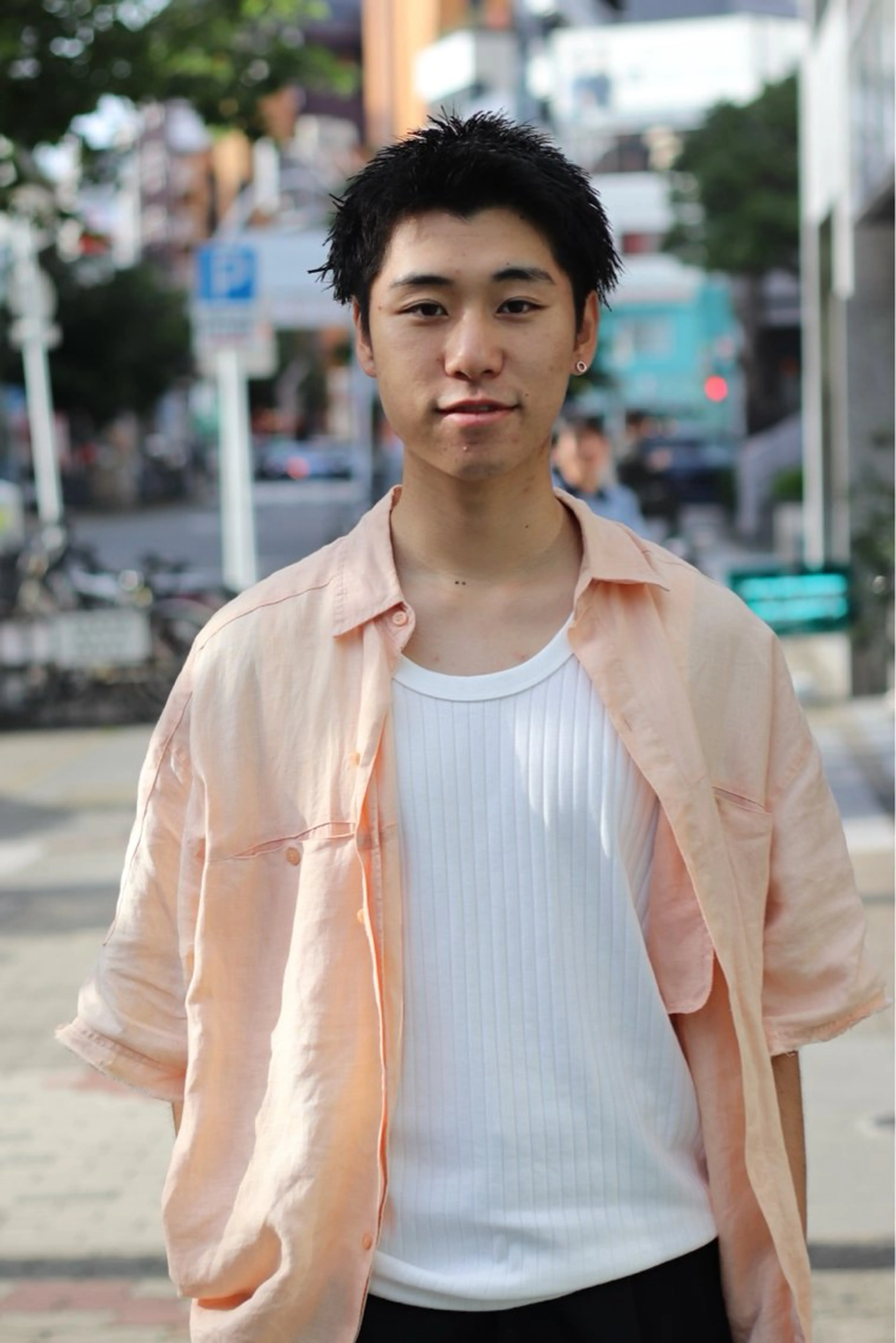 ショート メンズ スパイキーショート ショートヘア カット sea's栄所属・Joh/メンズカット /ハイトーンのヘアスタイル
