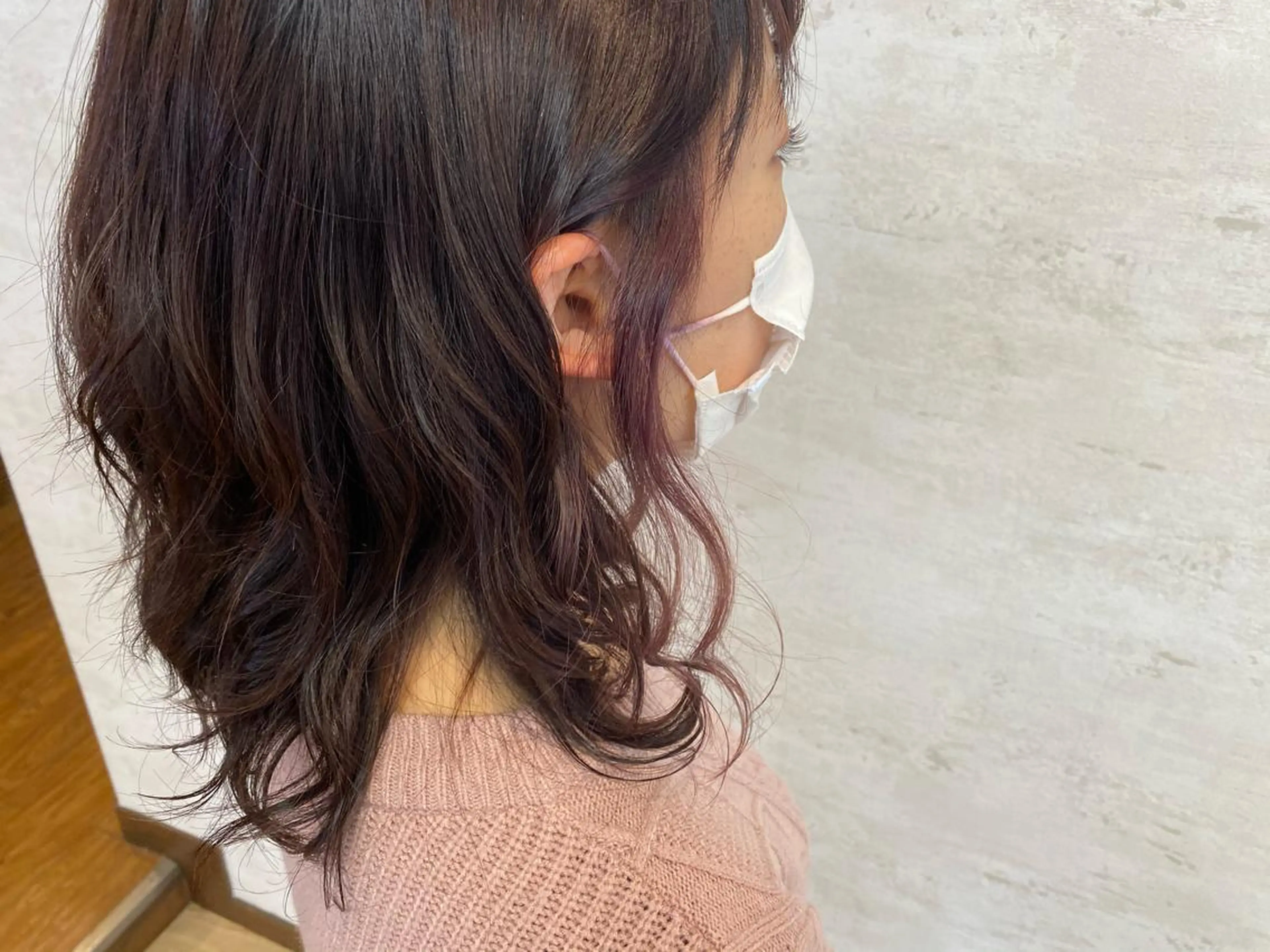 ミディアム カラー イヤリングカラー ALLY/ あゆみのヘアスタイル