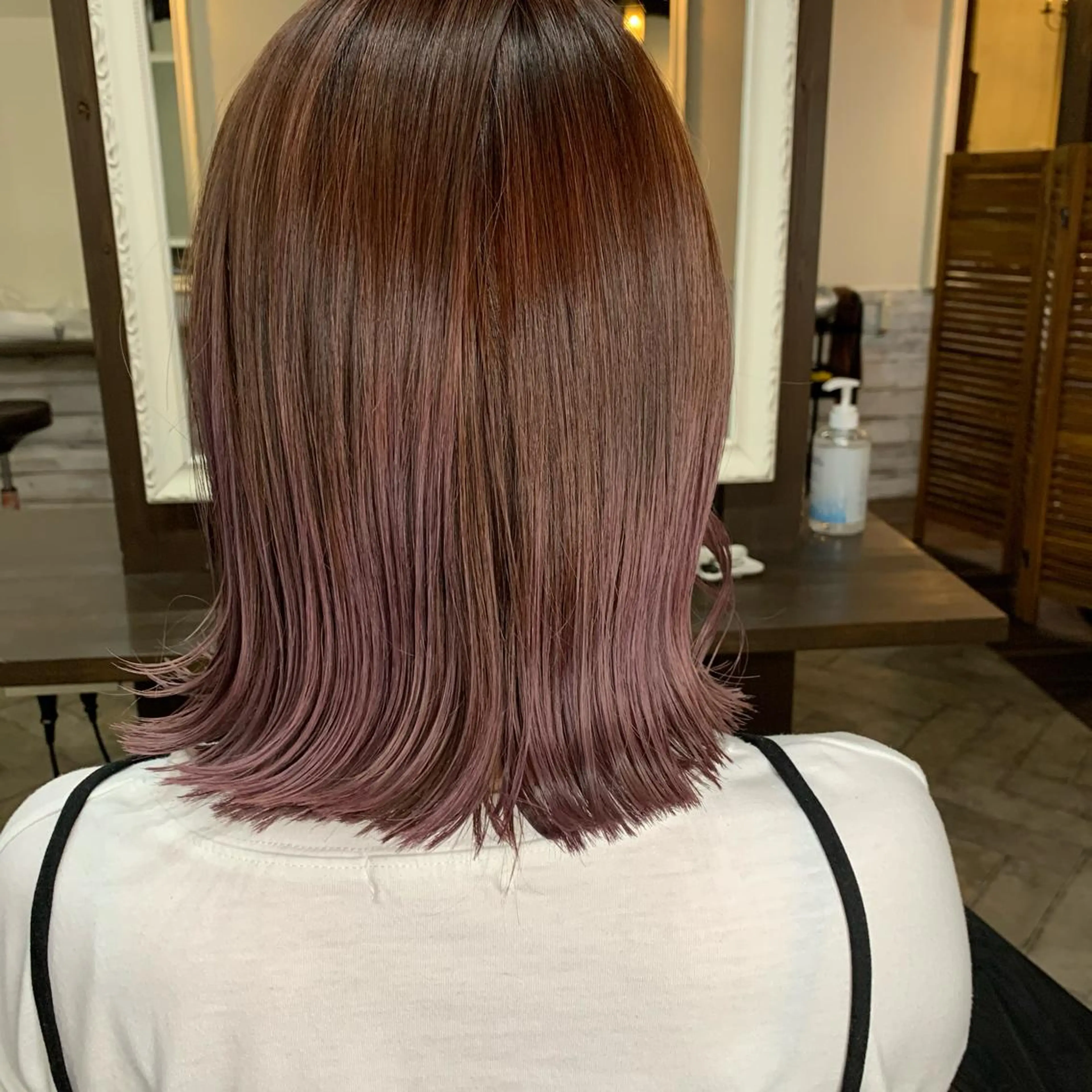 ミディアム カラー ラベンダーカラー カット ヘアカラー トリートメント ヘアセット Men's salon ANSWER所属・メンズサロン ANSWERのヘアスタイル