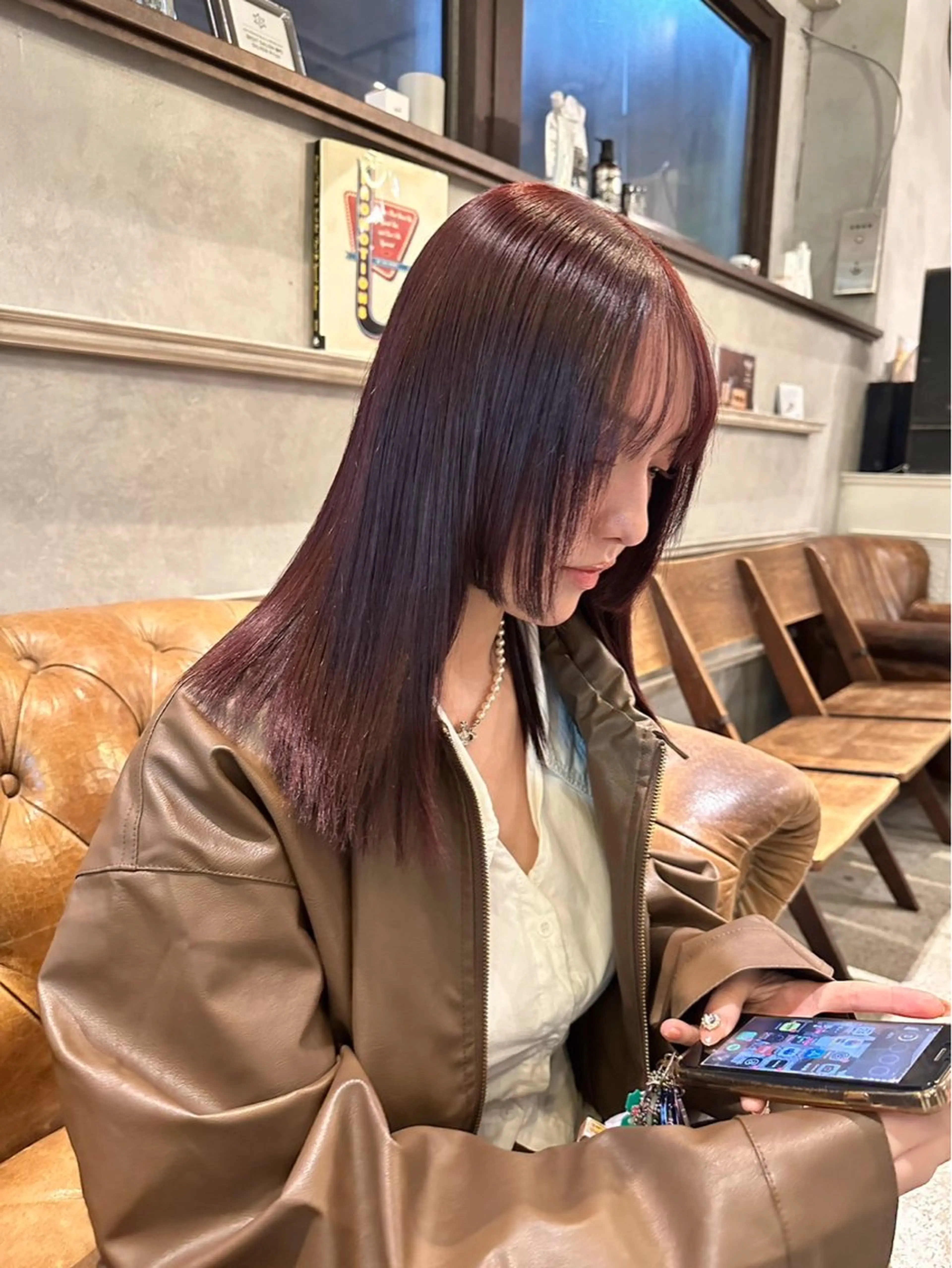 【透明感抜群🫧】イルミナカラー+ケラチントリートメントの写真