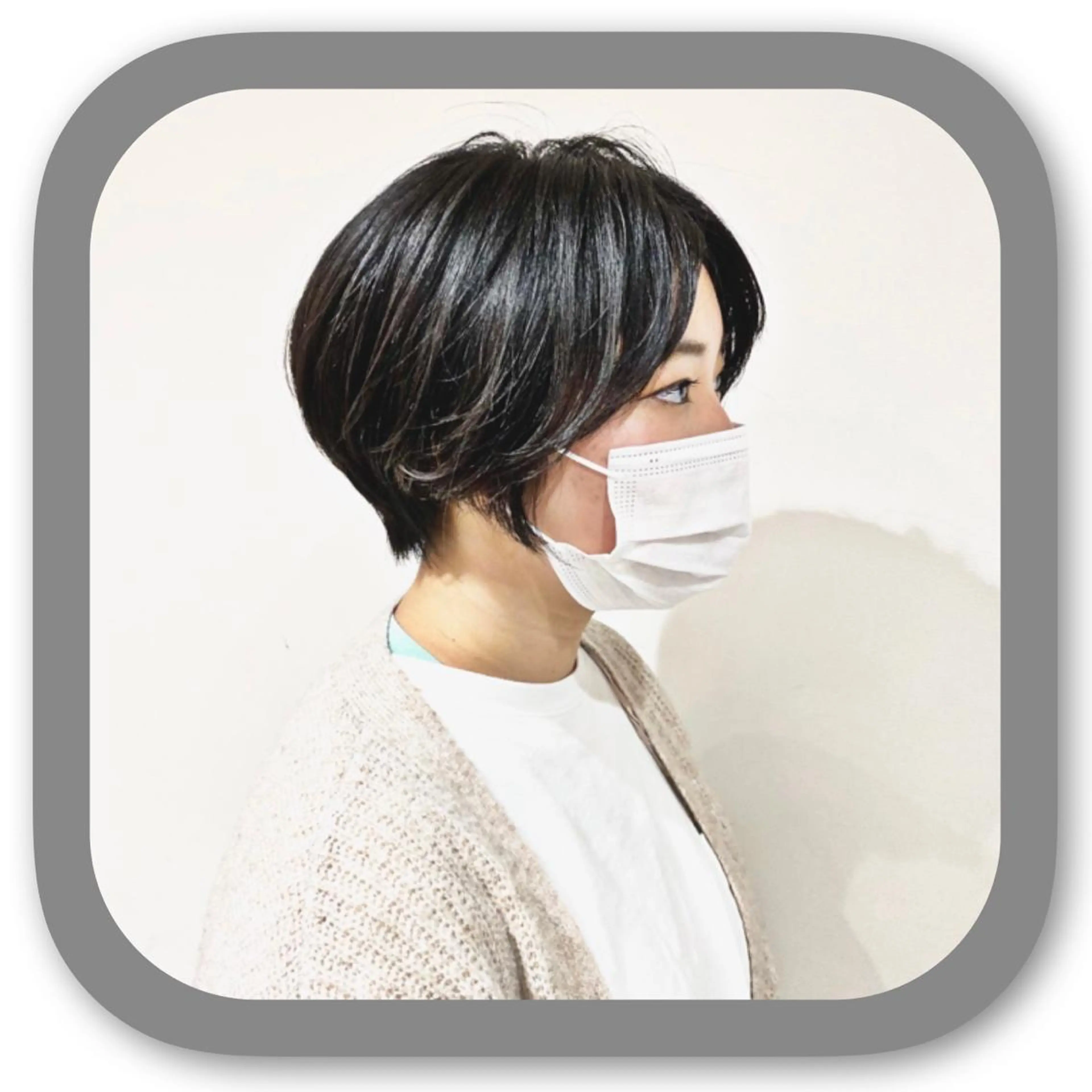 ショート アッシュ ボブ 髪質改善 レイヤーカット ショートヘア カット ショート〜ミディアム 喜多司のヘアスタイル