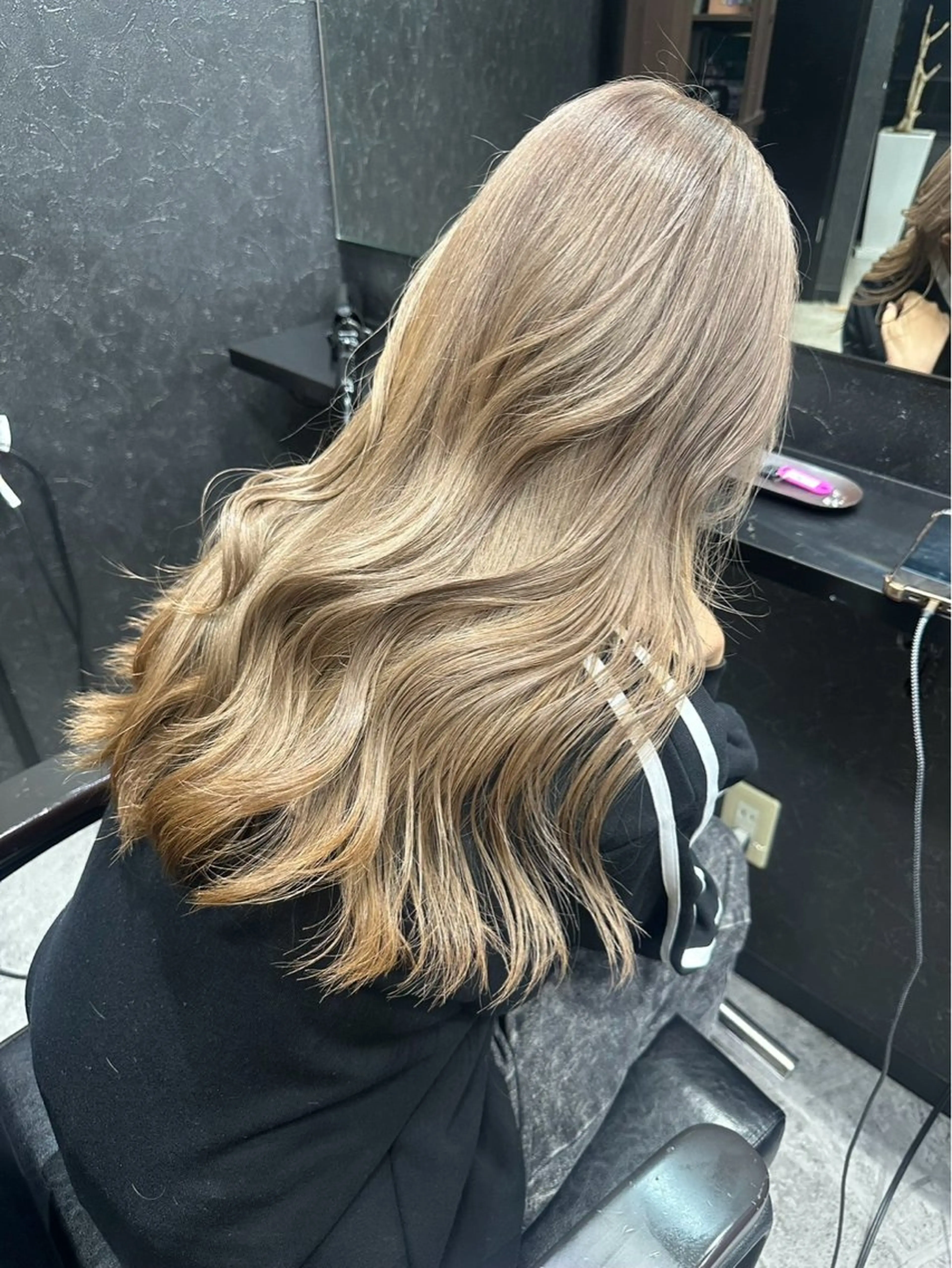 ロング カラー ヘアカラー トリートメント 💎透明感カラー💎 bAteAu あまねのヘアスタイル