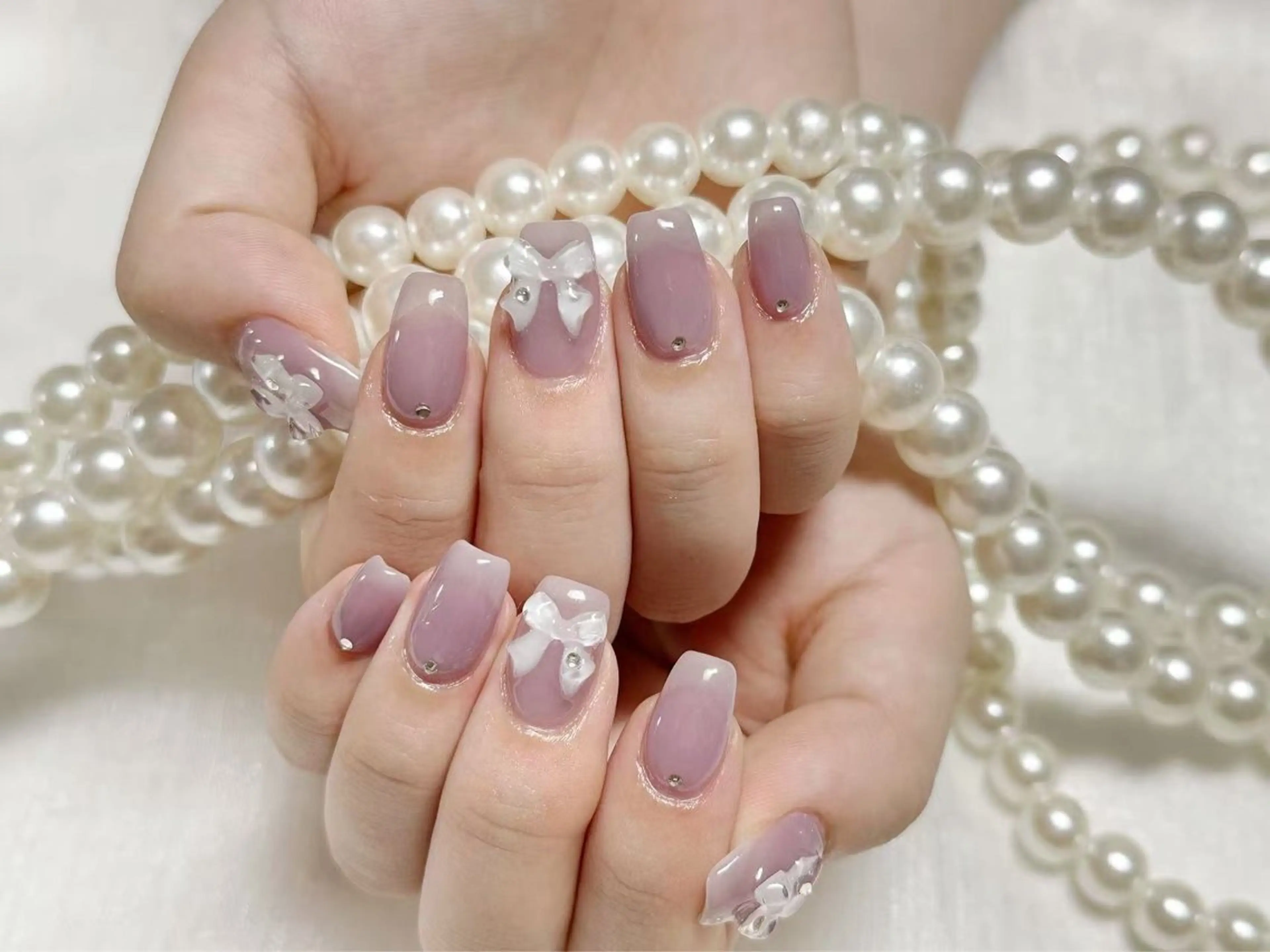 ネイル クリアネイル 成人式 フラッシュネイル フットネイル フレンチネイル 💫KASUMI 💅のネイルデザイン