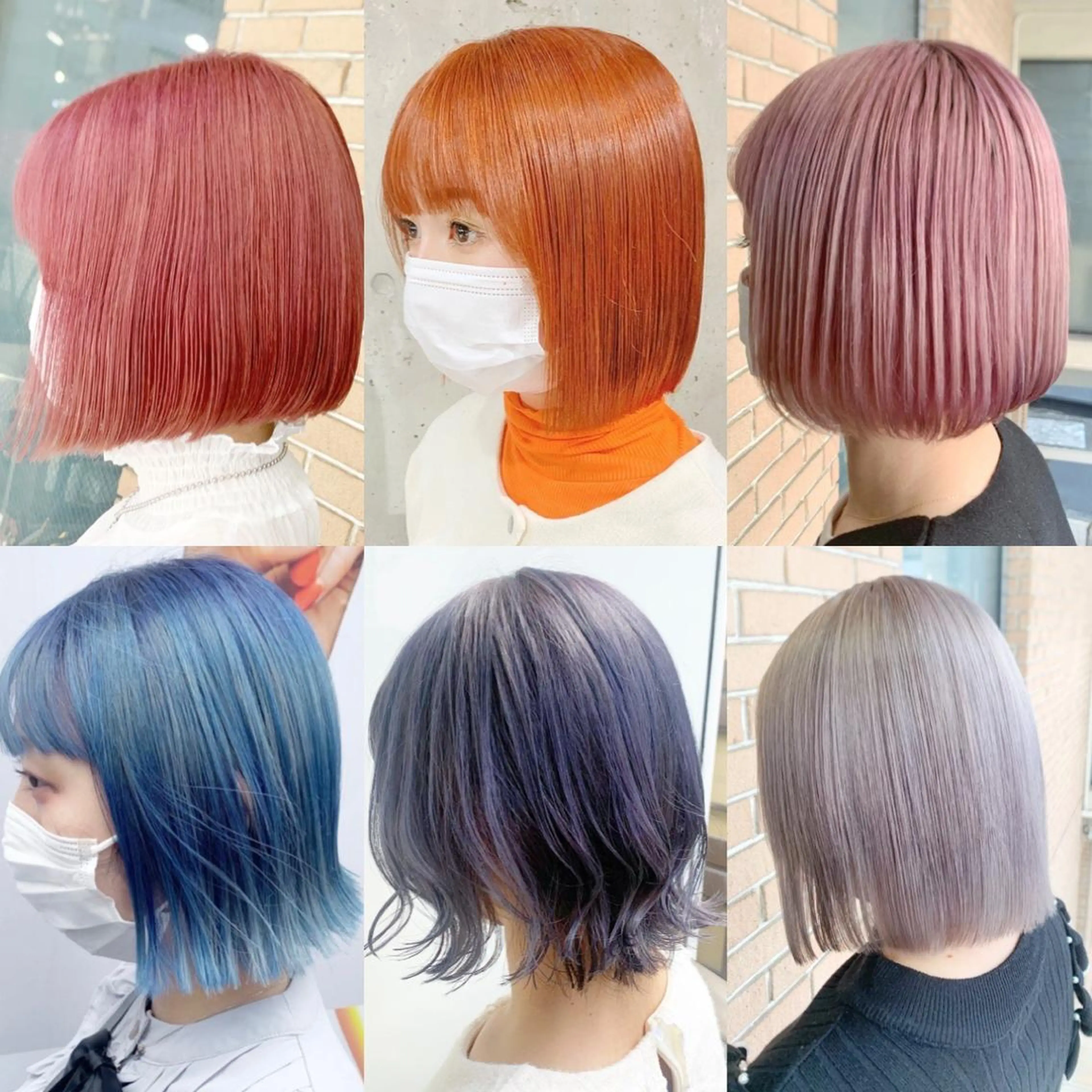 ミディアム カラー ヘアアレンジ ブリーチ ヘアカラー ピンクカラー🩷 ヘアセットＮＯ.1のヘアスタイル