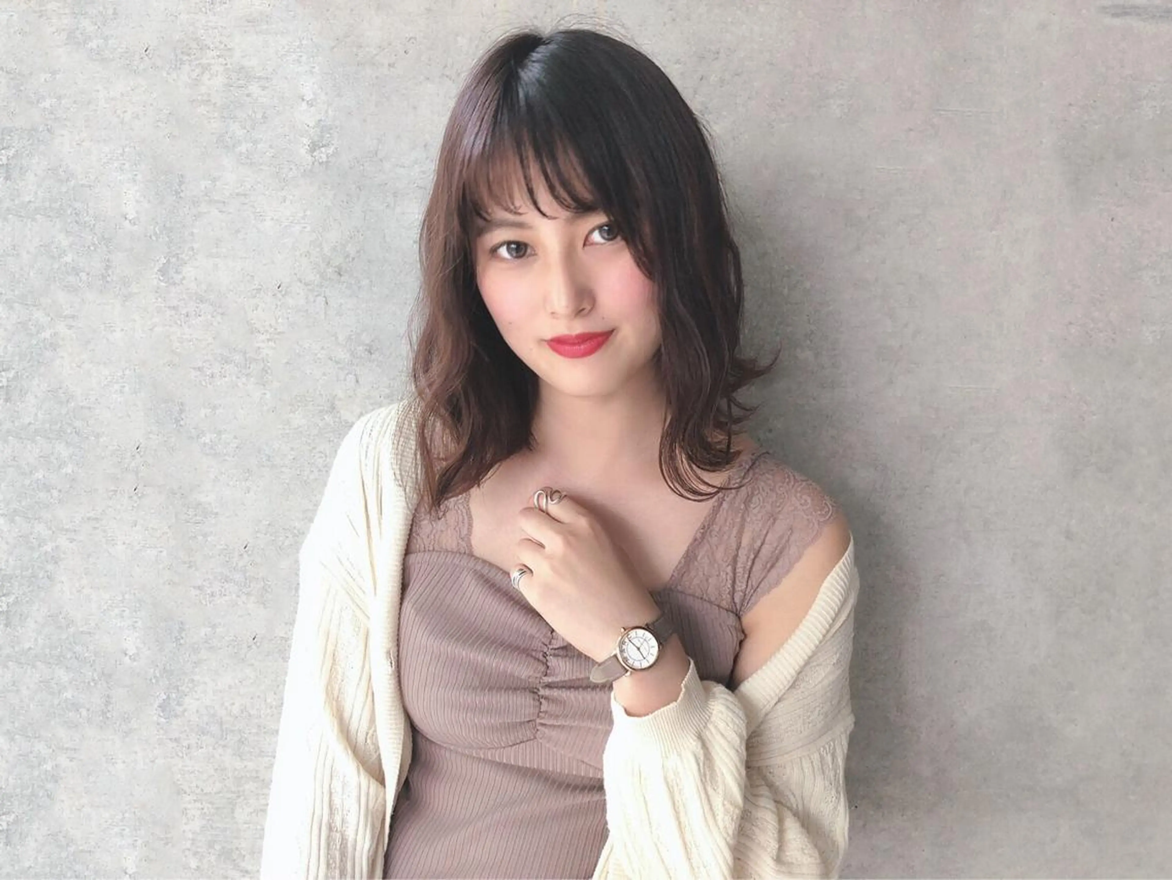 セミロング カラー パーマ ヘアアレンジ ネイル マツエク・マツパ salowin所属・名古屋本山髪質改善 NANAのヘアスタイル