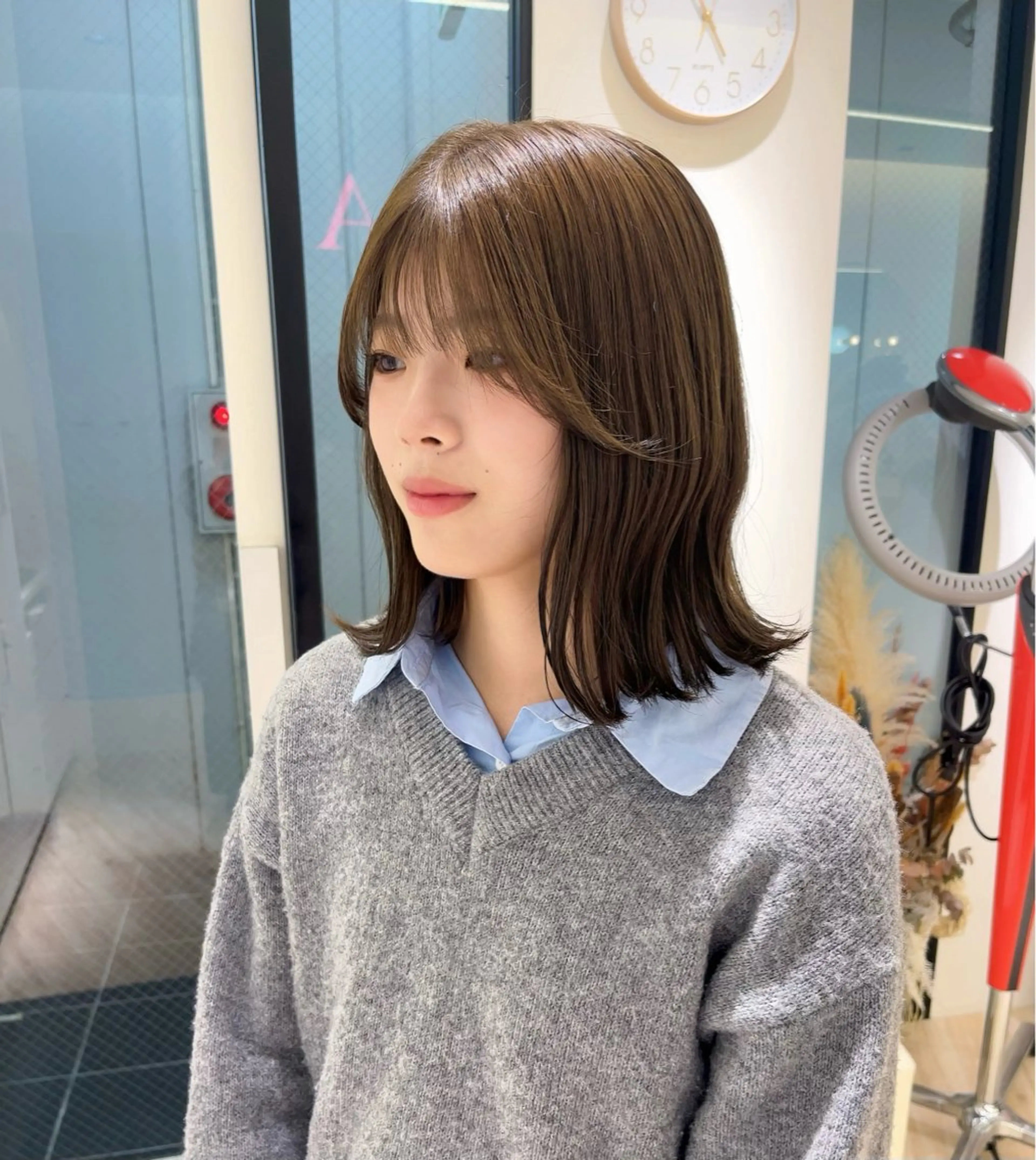 ミディアム カラー カット ヘアカラー ParveMix 🌝🫧山本 玲南のヘアスタイル