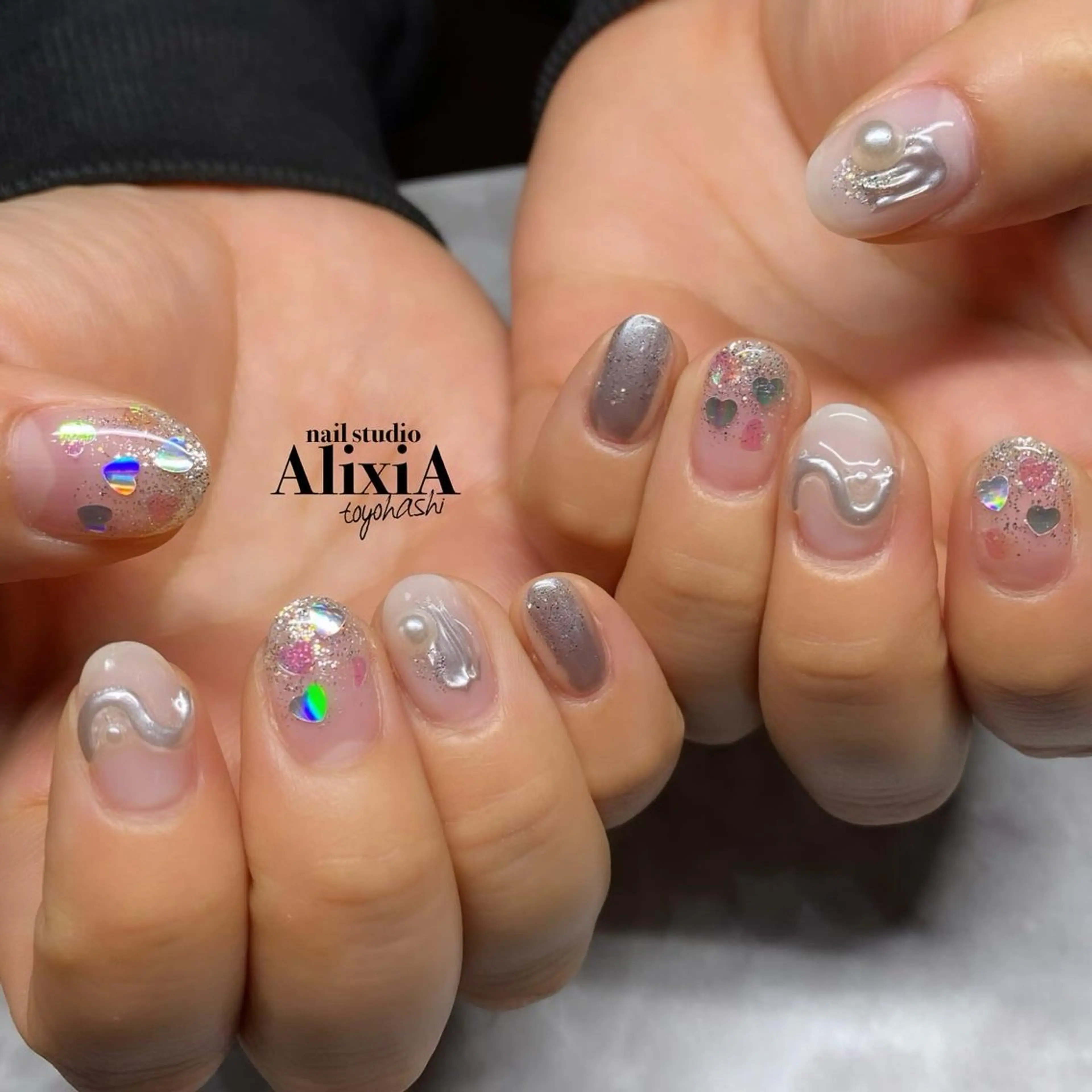 ネイル ハンドネイル AlixiA   nail studio所属・AlixiA ゆみのネイルデザイン