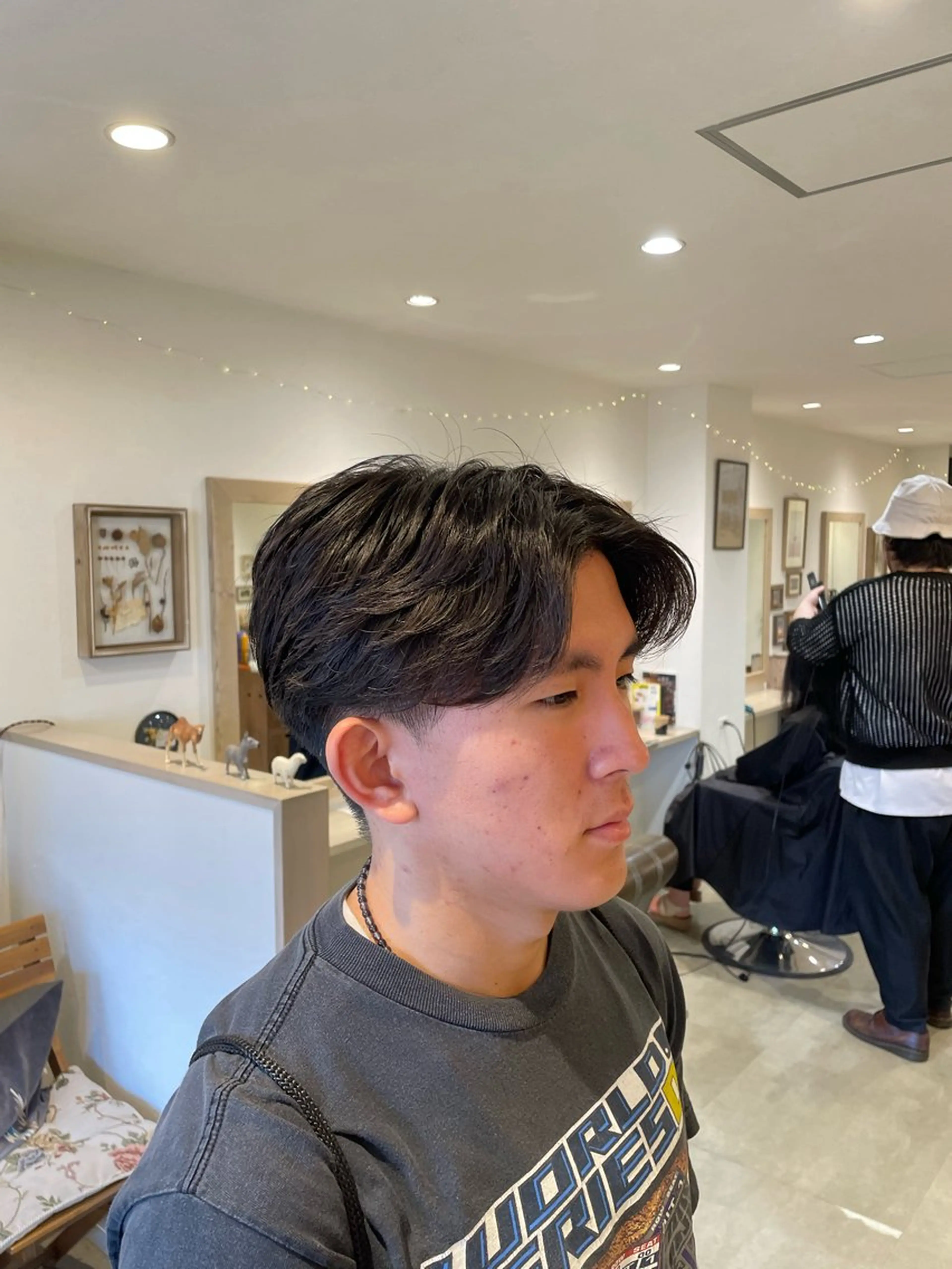 ショート メンズ メンズパーマ カット Lamp所属・🌀メンズパーマ🌀 🐏丸山祐宇🐏のヘアスタイル