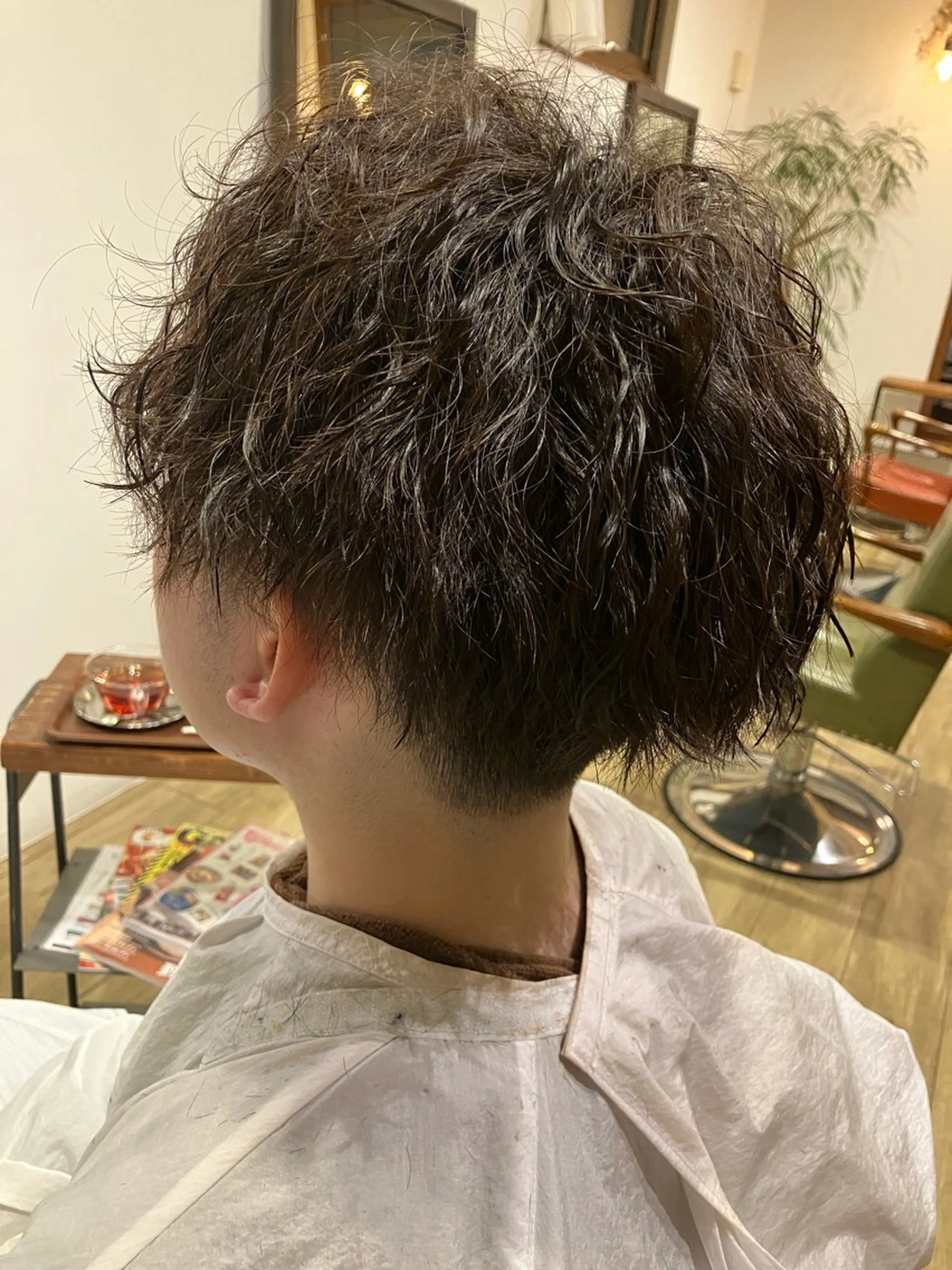 パーマ メンズ カット パーマ 清水 美香のヘアスタイル