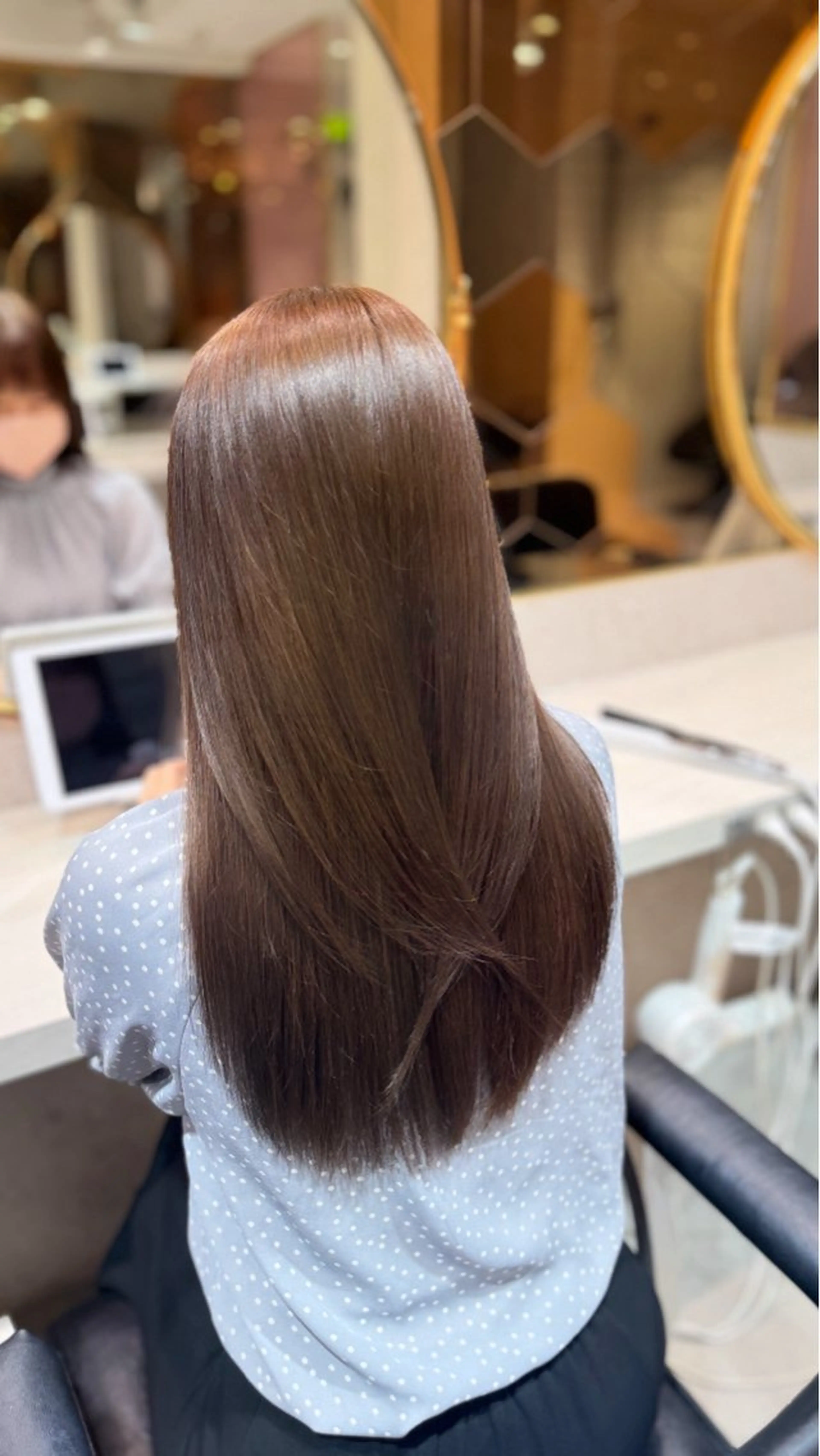 セミロング カット ヘアカラー トリートメント 🎀しゅな/韓国 レイヤー/透明感♡のヘアスタイル
