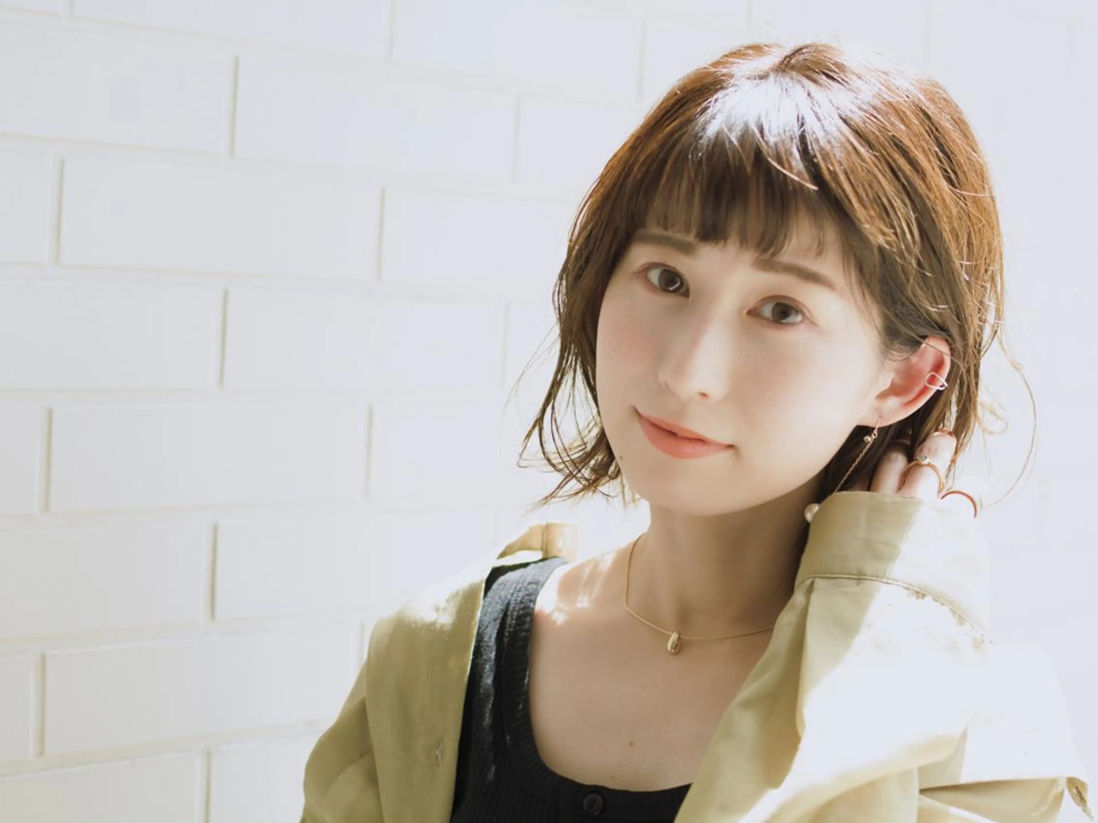 ショート カラー ショートボブ ベージュカラー ブルーカラー ブルージュ グレージュ 撮影モデル 斉藤 正敏のその他イメージ